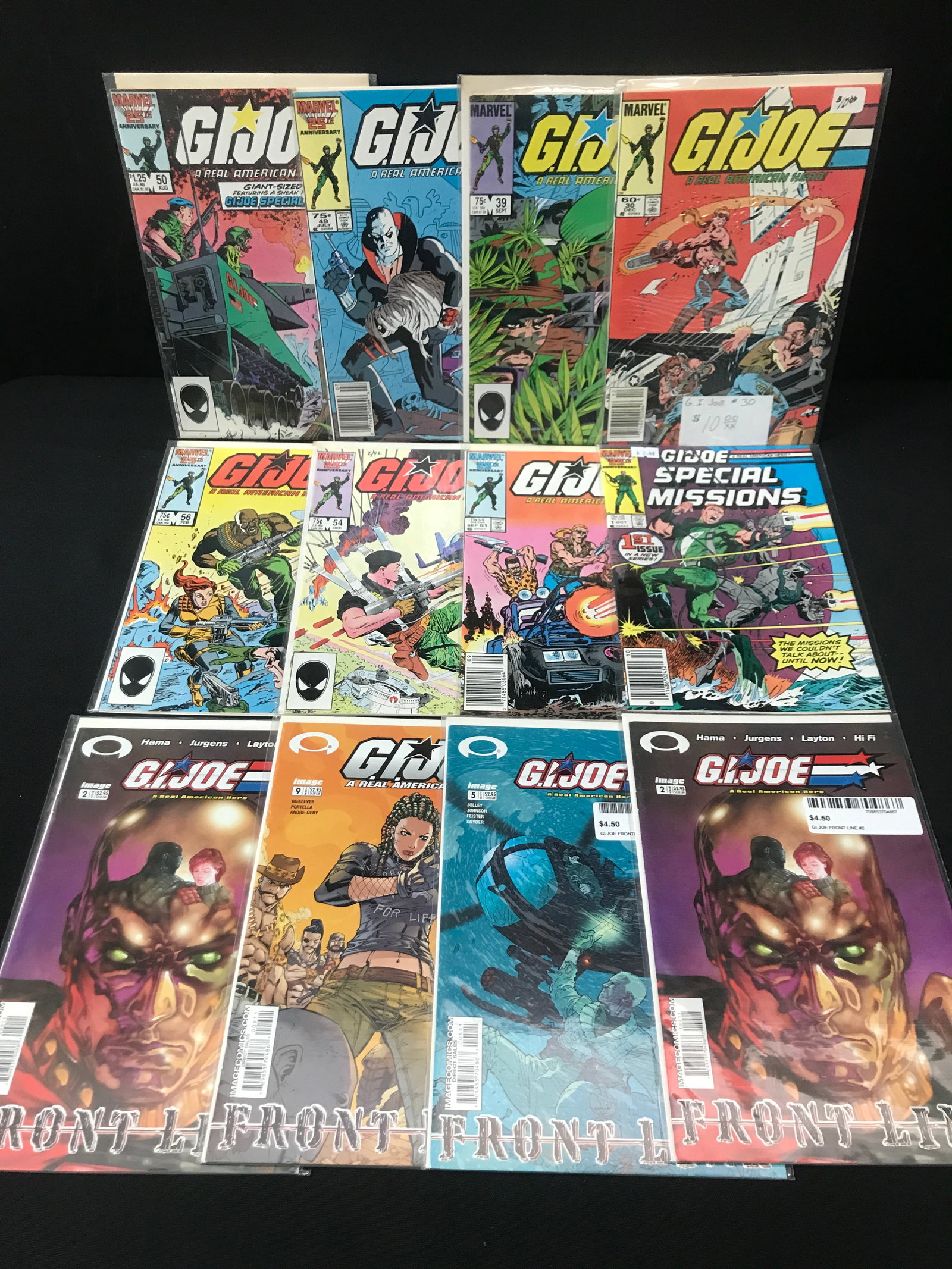 LOT OF 12 G.I.JOE COMICS - MARVEL COMICS (1 of 1)