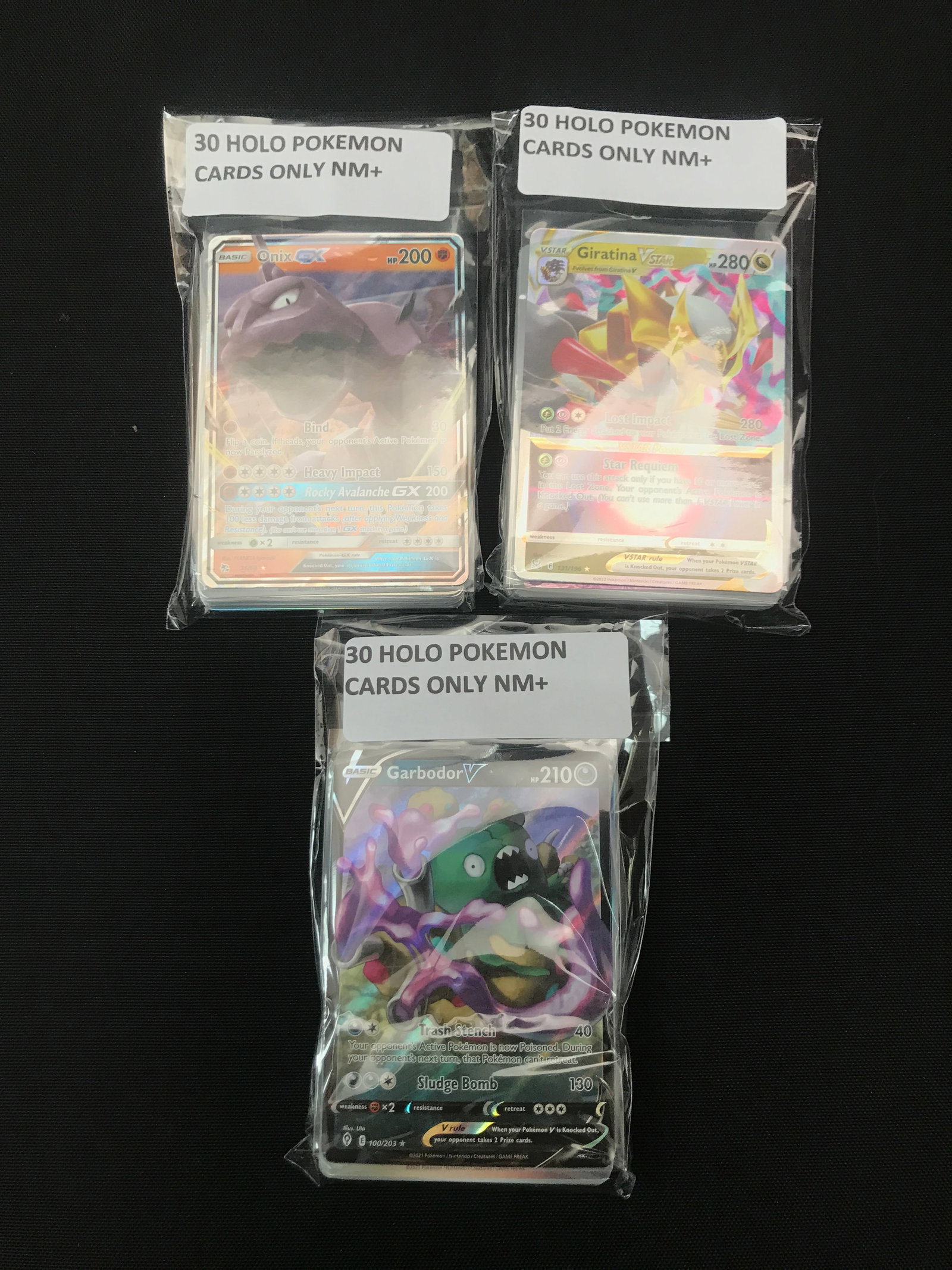 LOT OF 90 POKEMON TCG TRADING CARDS - HOLOS ONLY: Prices are in Canadian dollars