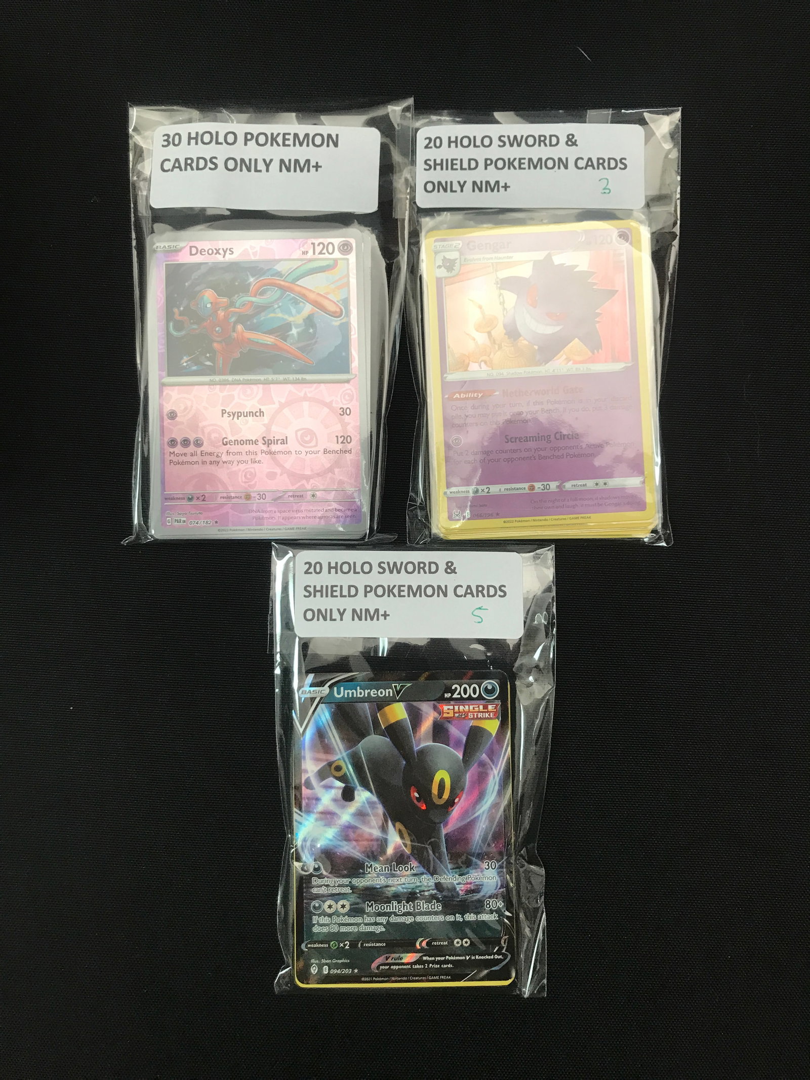 LOT OF 70 POKEMON TCG TRADING CARDS - HOLOS ONLY (1 of 1)
