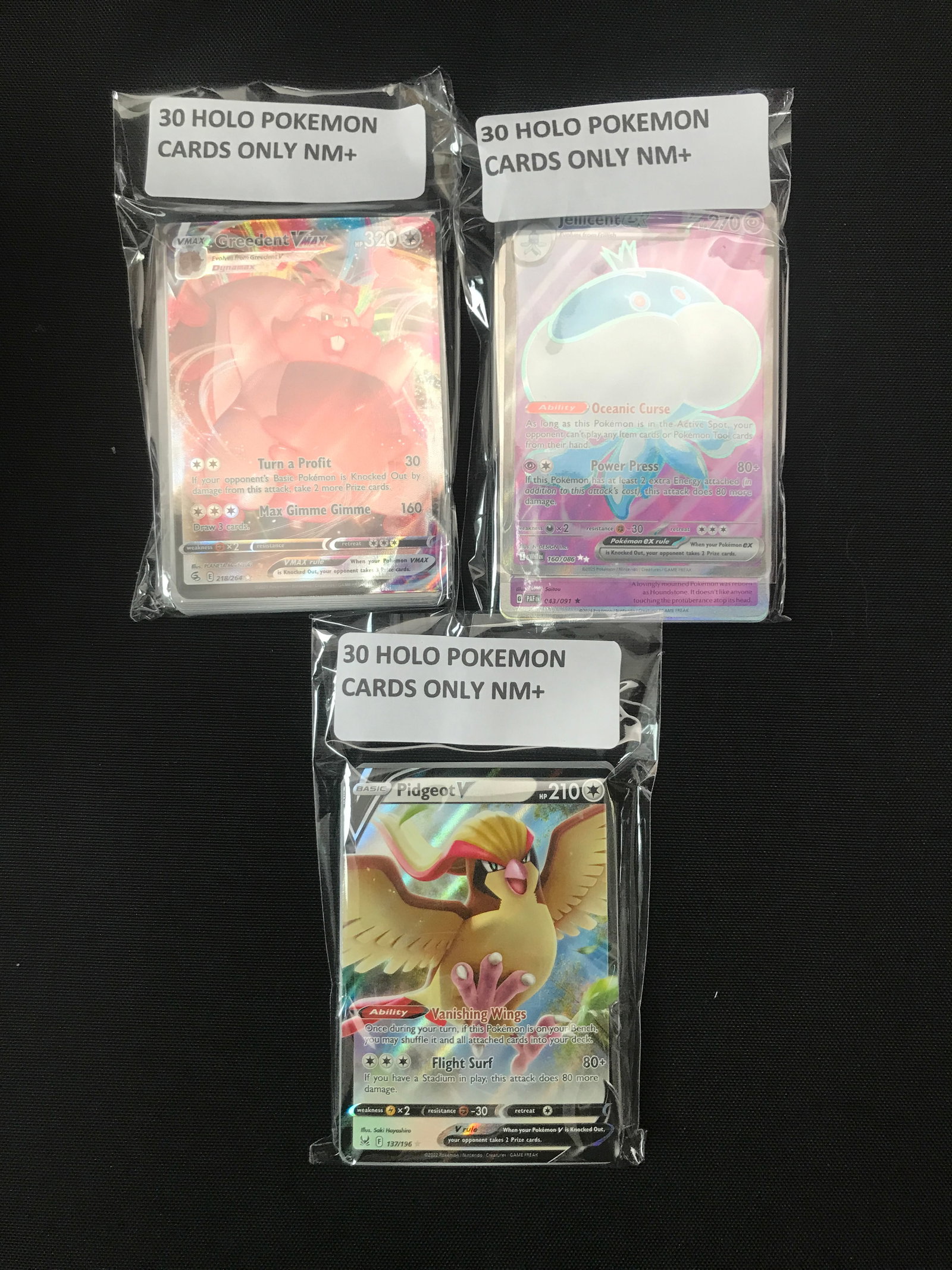 LOT OF 90 POKEMON TCG TRADING CARDS - HOLOS ONLY: Prices are in Canadian dollars