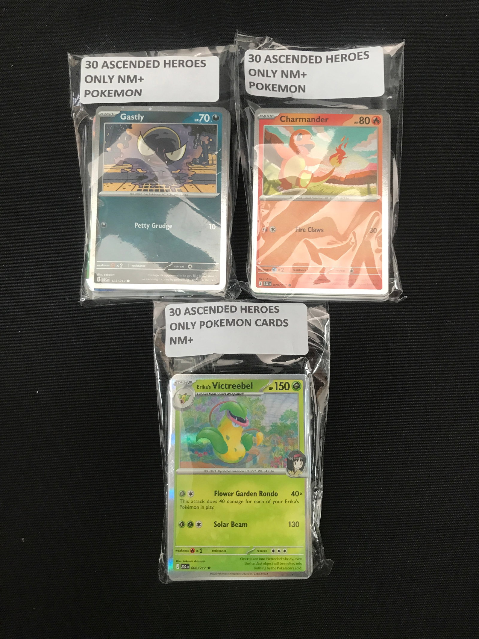 LOT OF 90 POKEMON TCG TRADING CARDS - ASCENDED HEROES: Prices are in Canadian dollars