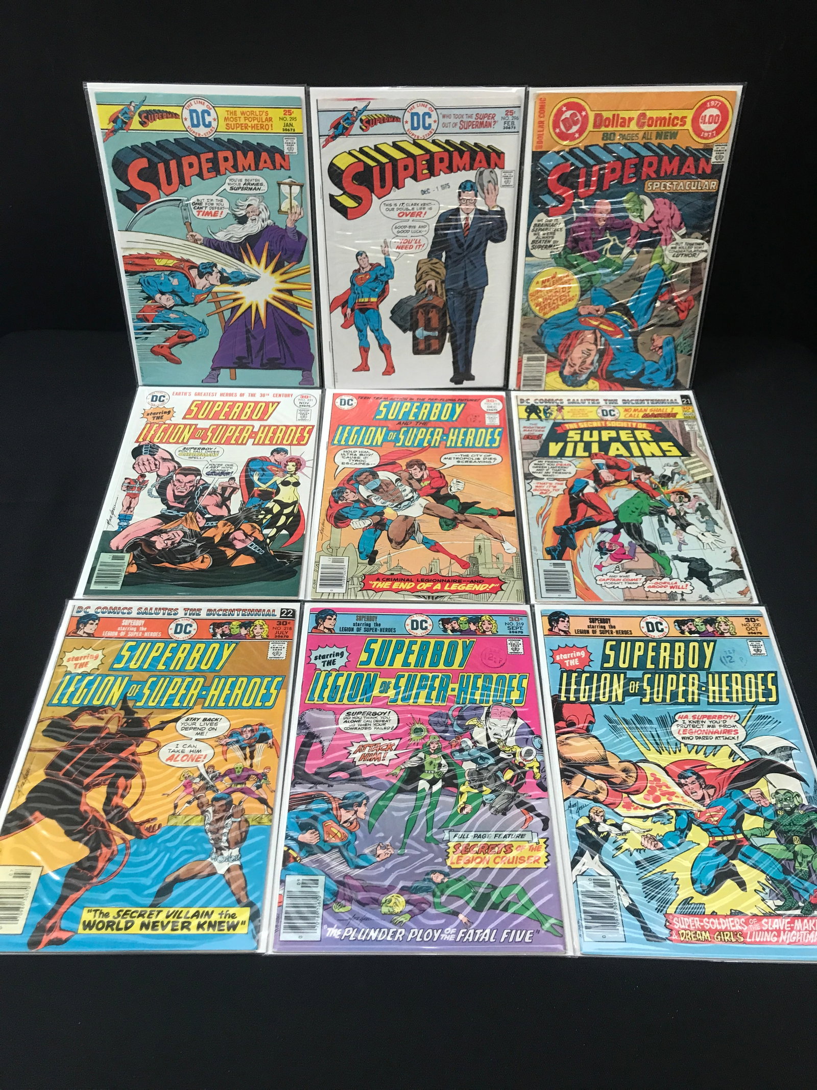 LOT OF 9 COMICS FEATURING SUPERMAN / SUPERBOY - DC COMICS (1 of 1)