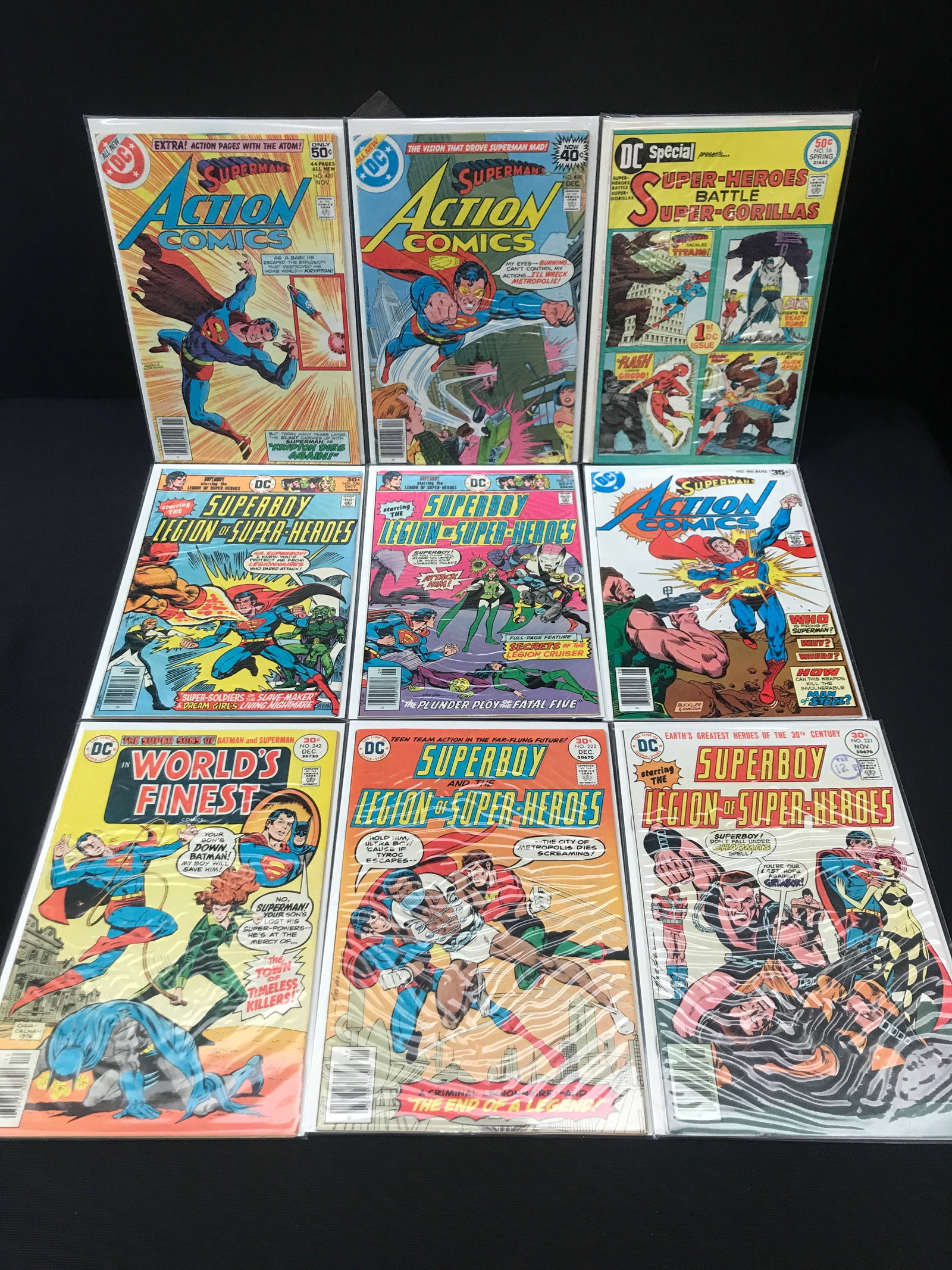 LOT OF 9 COMICS FEATURING SUPERMAN - DC COMICS (1 of 1)