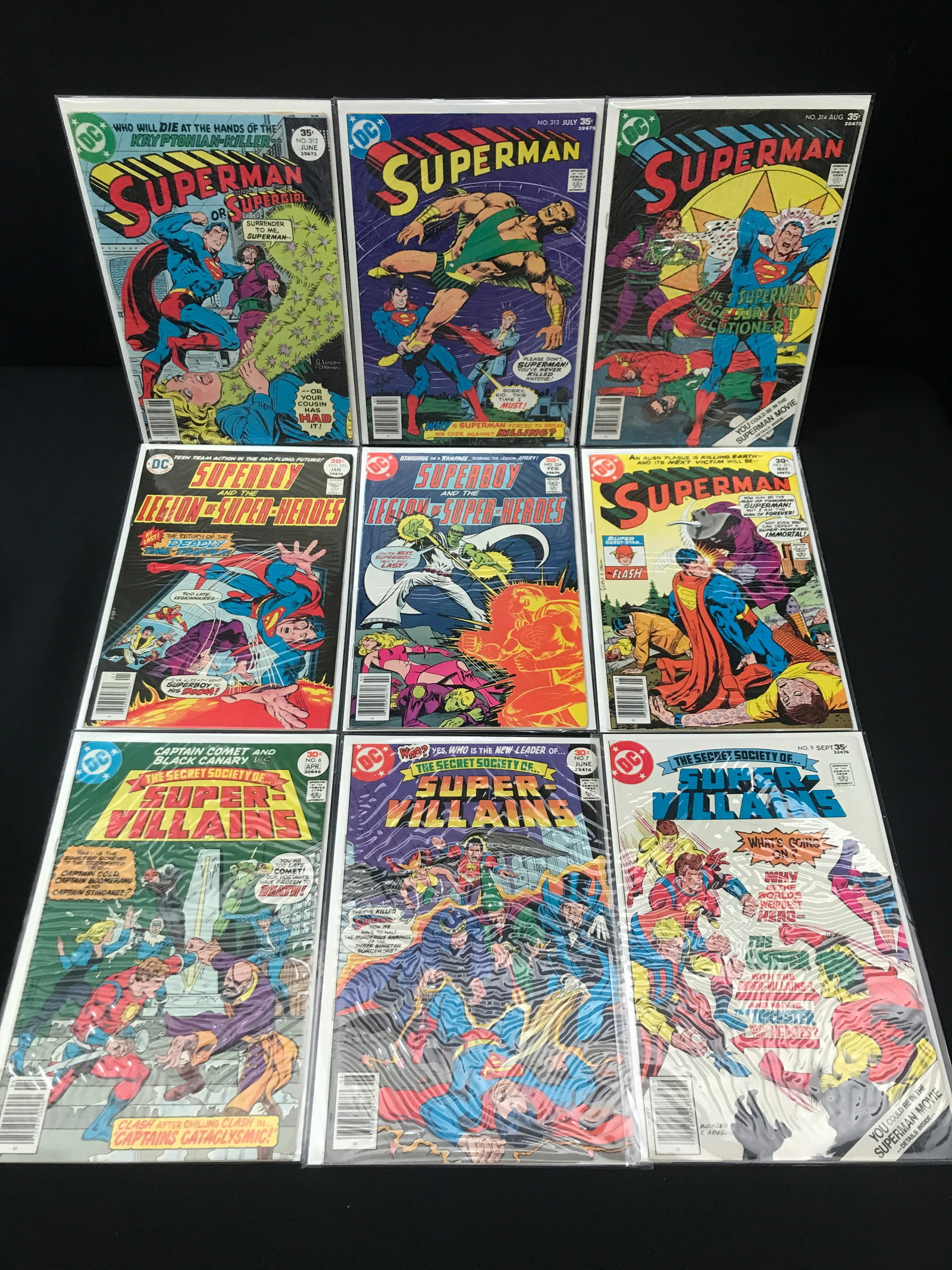 LOT OF 9 MIXED TITLE COMICS - DC COMICS (1 of 1)