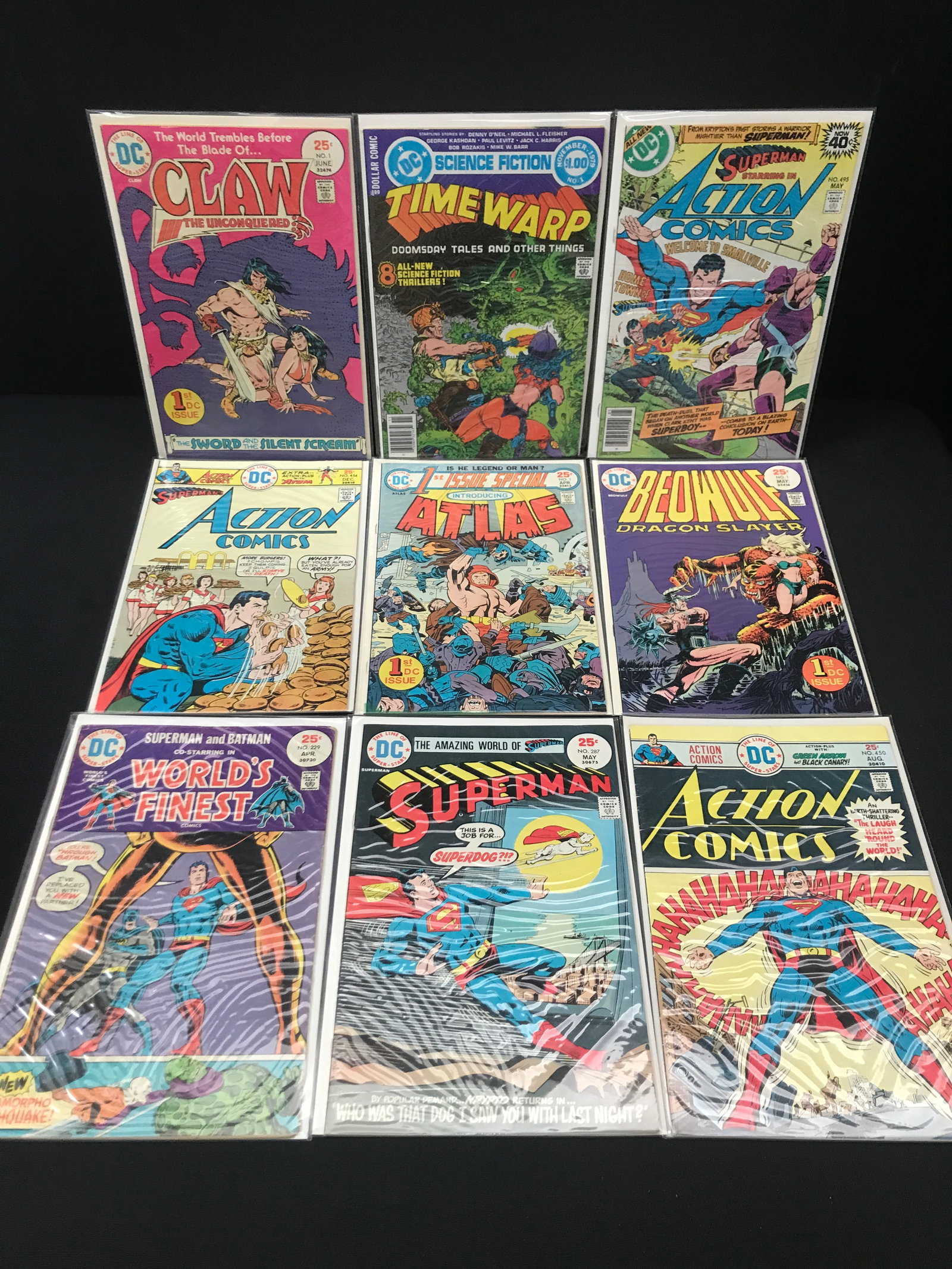 LOT OF 9 MIXED TITLE COMICS - DC COMICS (1 of 1)