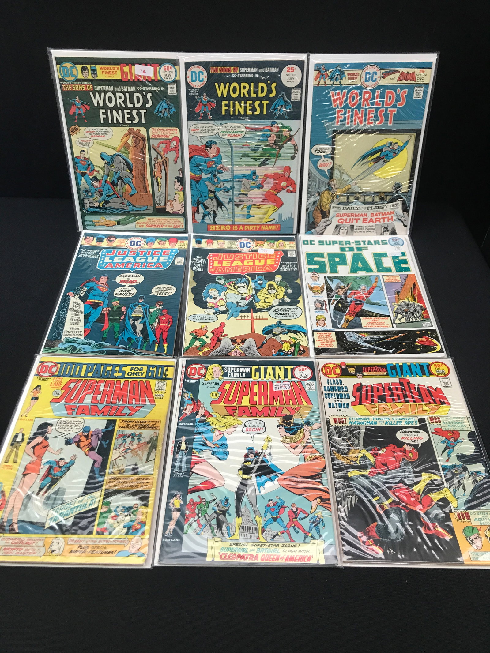 LOT OF 9 COMICS FEATURING SUPERMAN - DC COMICS (1 of 1)