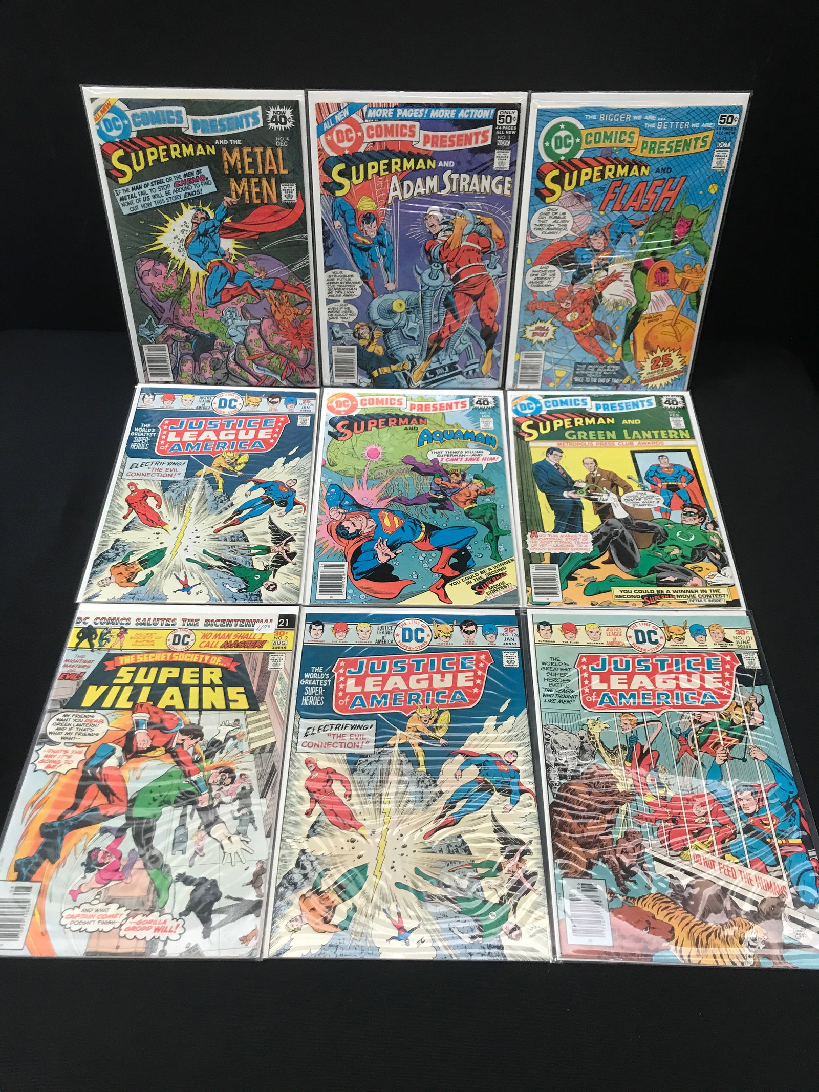 LOT OF 9 COMICS FEATURING SUPERMAN - DC COMICS (1 of 1)