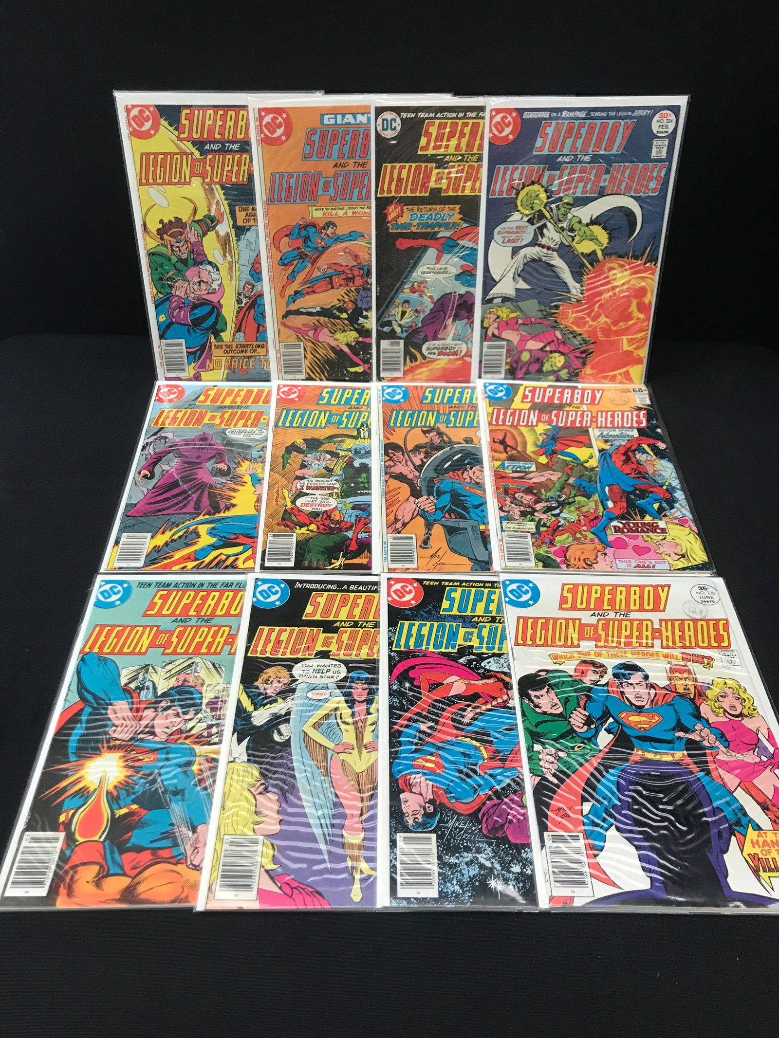 LOT OF 12 SUPERBOY AND THE LEGION OF SUPER HEROES COMICS - DC COMICS: Prices are in Canadian dollars