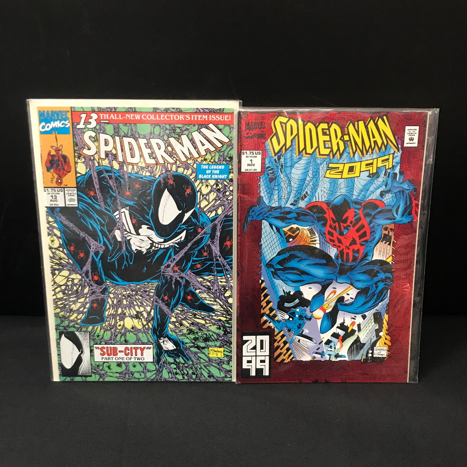 LOT OF 2 SPIDER-MAN COMICS INCLUDING SPIDER-MAN 2099 #1 - MARVEL COMICS (1 of 1)