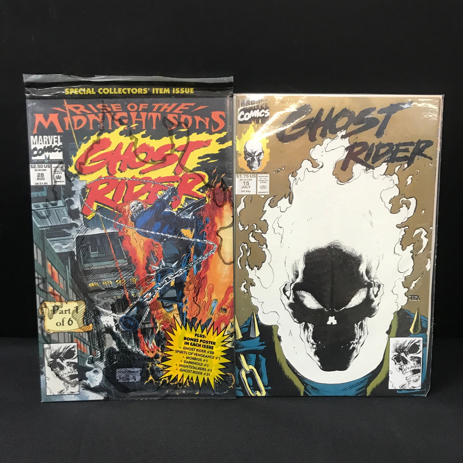 LOT OF 2 GHOST RIDER COMICS #15 & #28 - MARVEL COMICS (1 of 1)