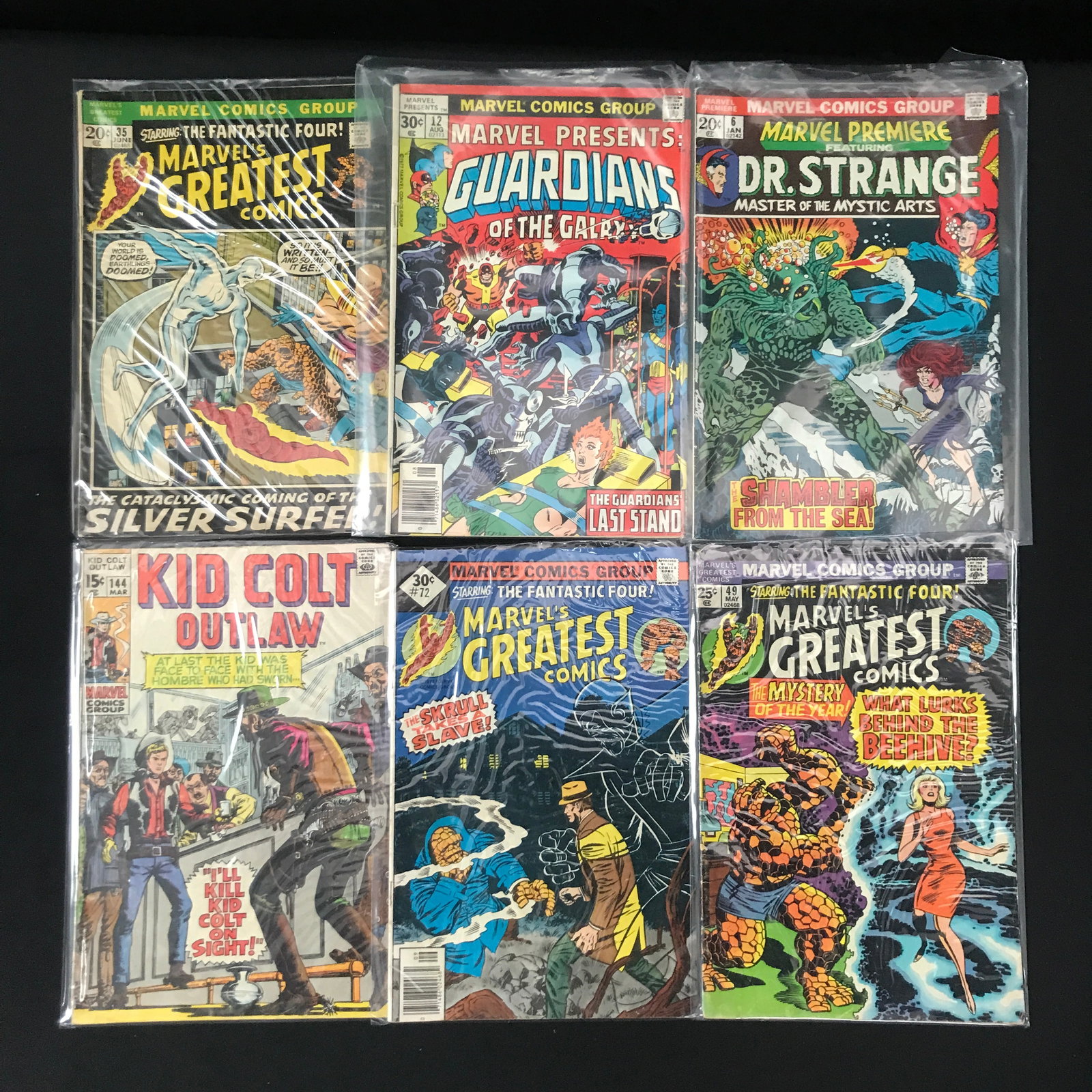 LOT OF 6 MIXED TITLE COMICS - MARVEL COMICS (1 of 1)