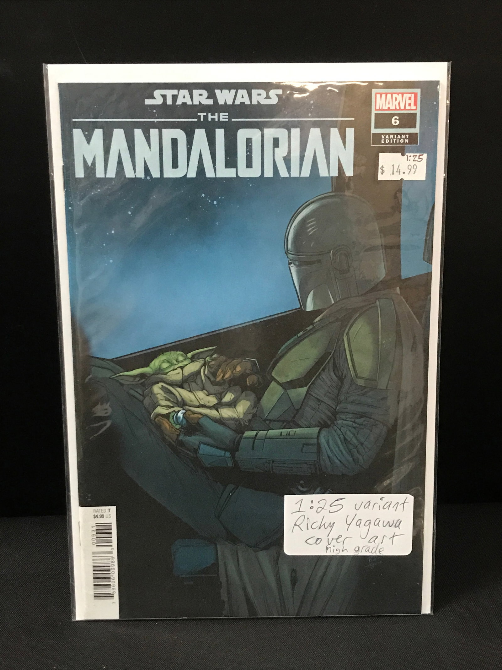 THE MANDALORIAN #6 VARIANT EDITION 1:25 VARIANT EDITION RICKY YAGAWA - MARVEL COMICS (1 of 1)
