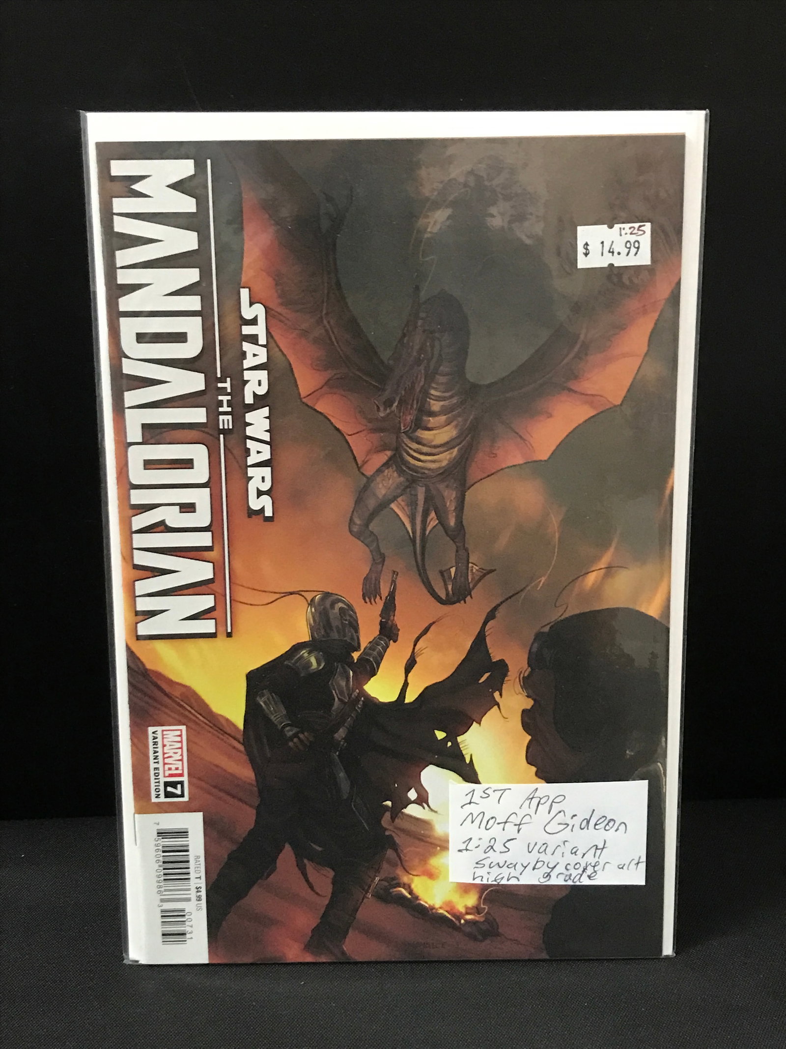 THE MANDALORIAN #7 VARIANT EDITION 1ST APP MOFF GIDEON 1:25 VARIANT EDITION - MARVEL COMICS (1 of 1)