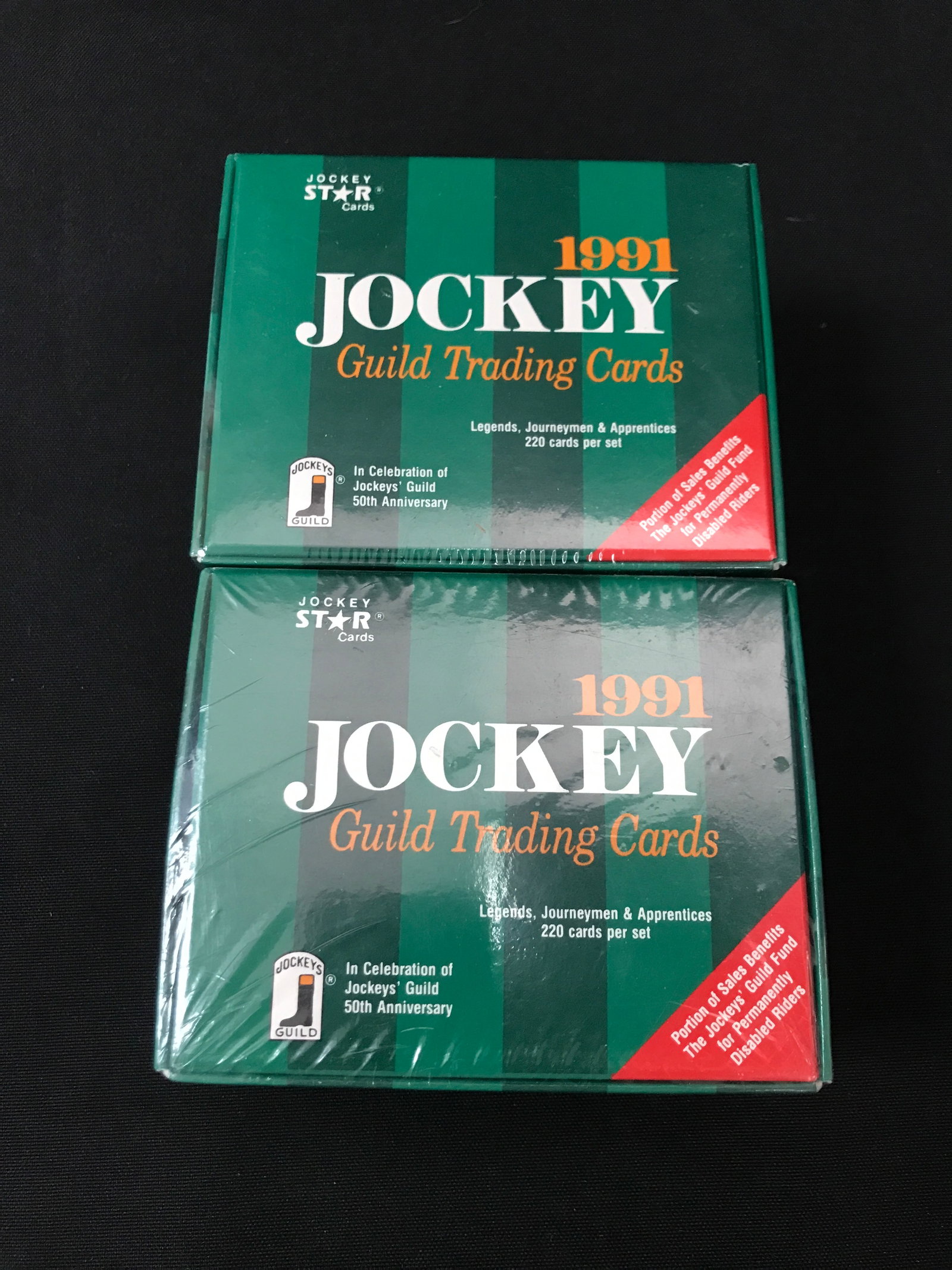 LOT OF 2 1991 JOCKEY SEALED TRADING CARD BOXES (1 of 1)