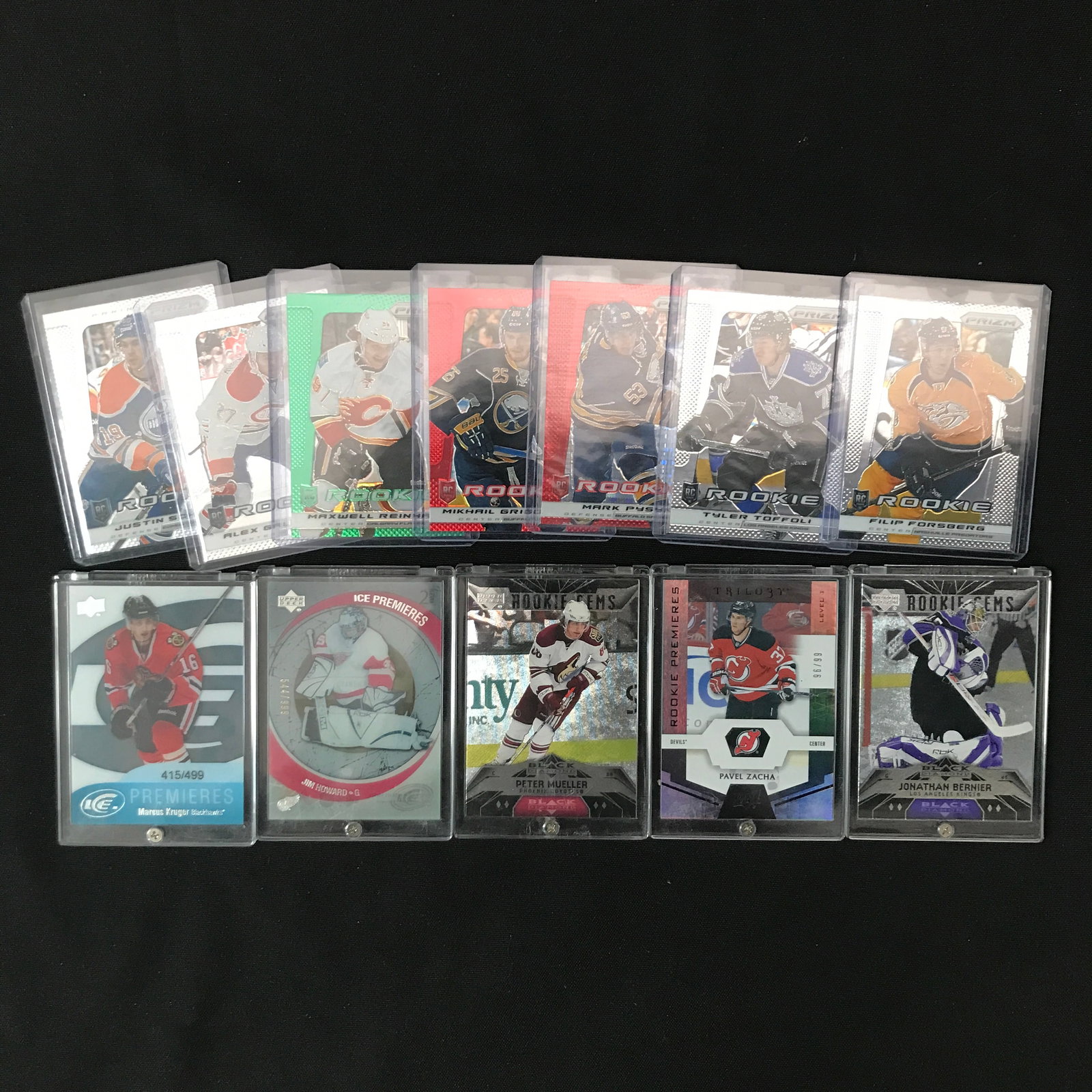 LOT OF 12 HOCKEY ROOKIE TRADING CARDS (1 of 1)