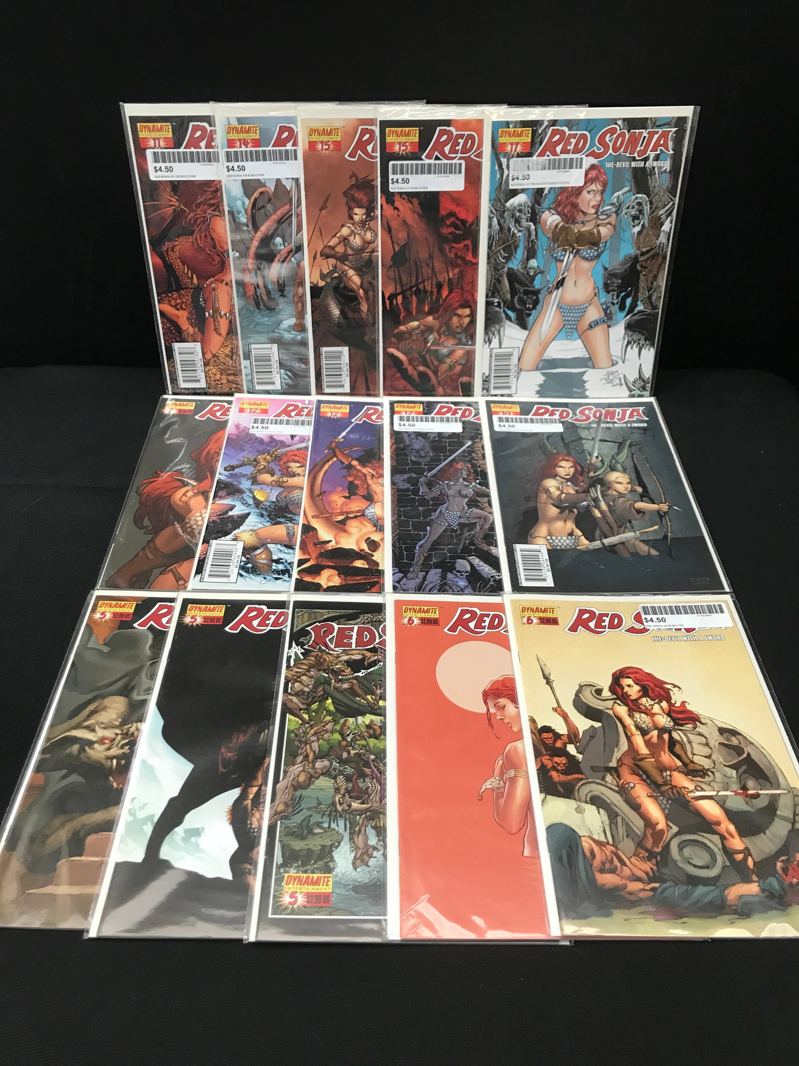 LOT OF 15 RED SONJA COMICS - DYNAMITE COMICS (1 of 1)