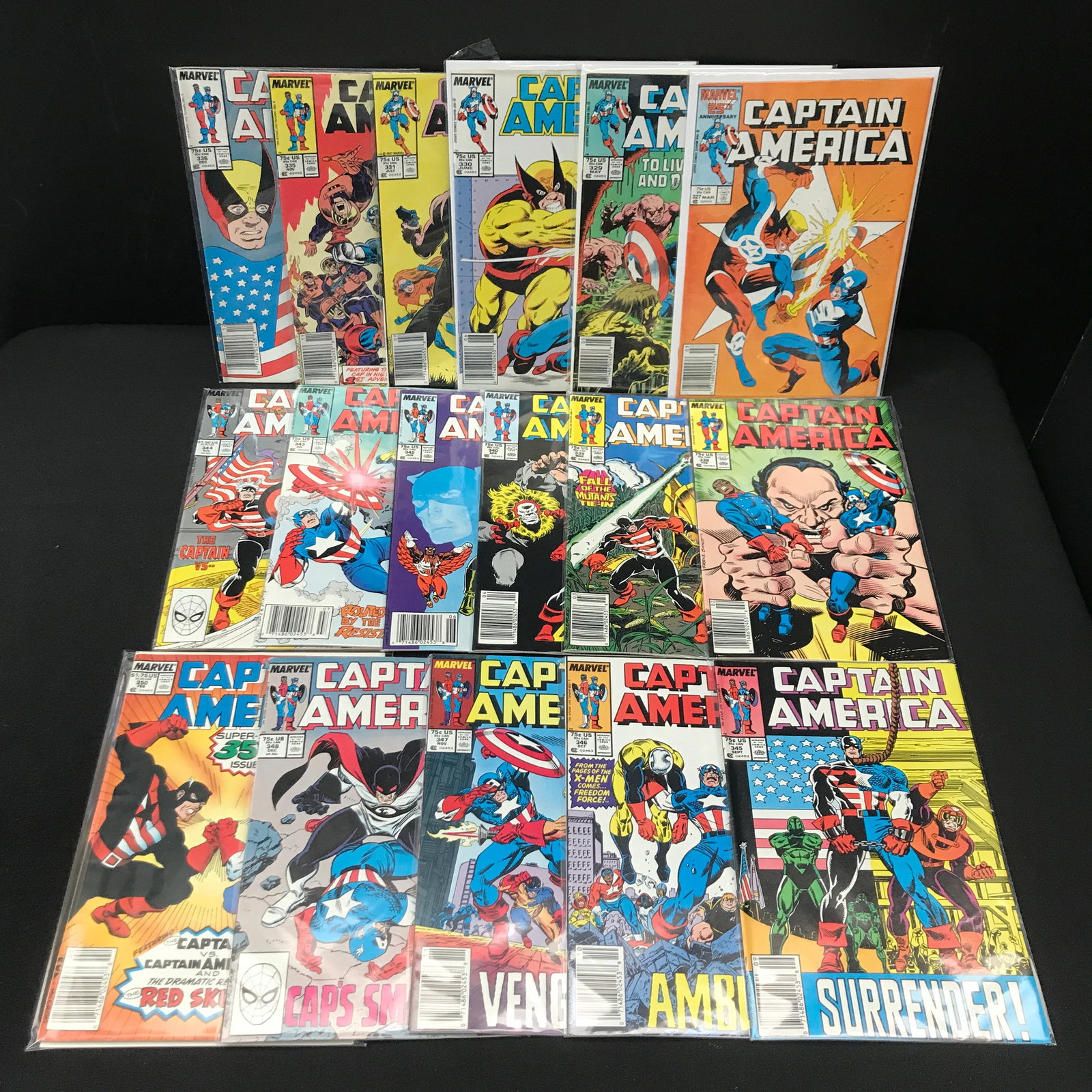 LOT OF 17 CAPTAIN AMERICA COMICS - MARVEL COMICS (1 of 1)