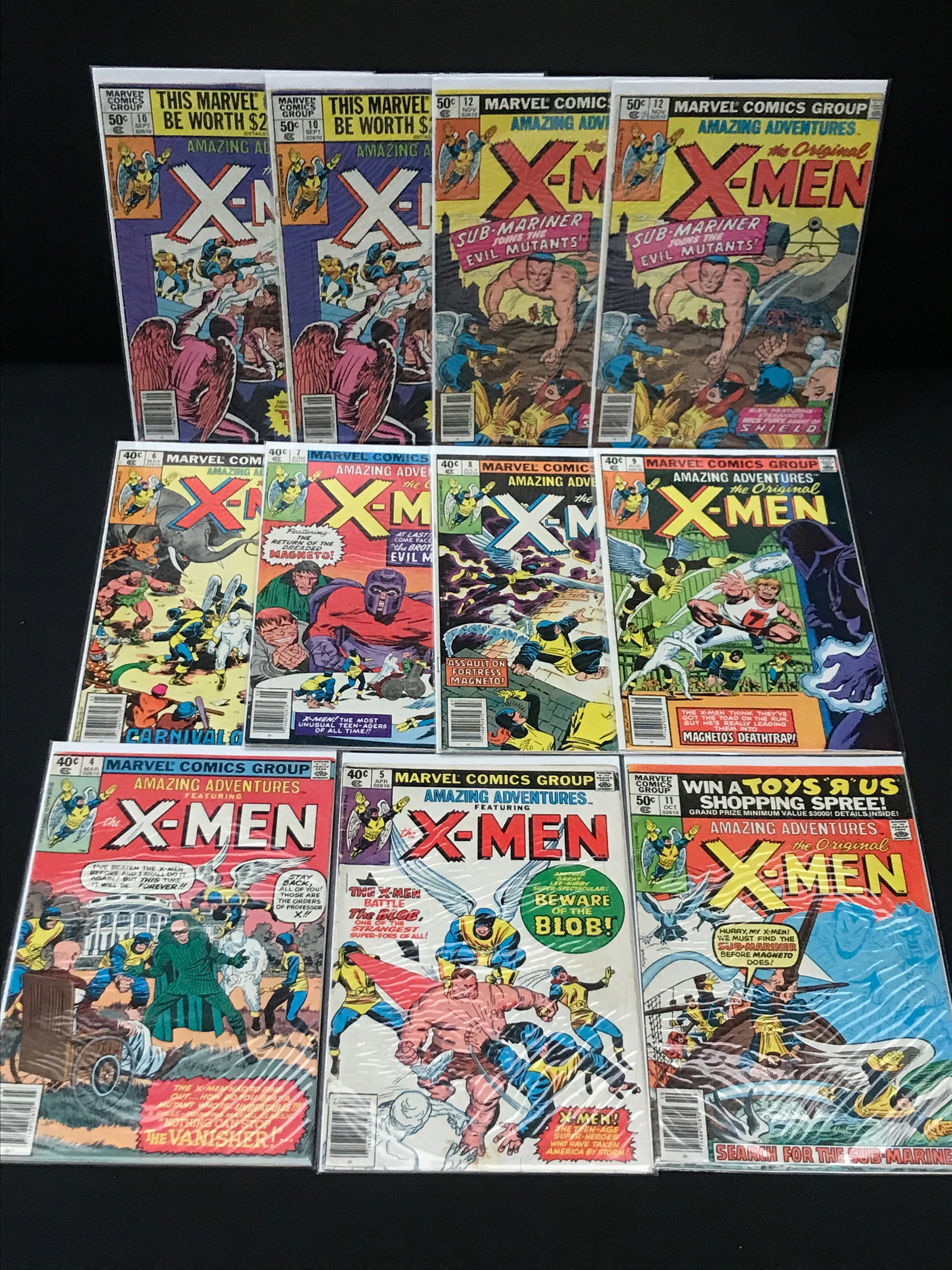 LOT OF 11 THE ORIGINAL X-MEN COMICS - MARVEL COMICS (1 of 1)