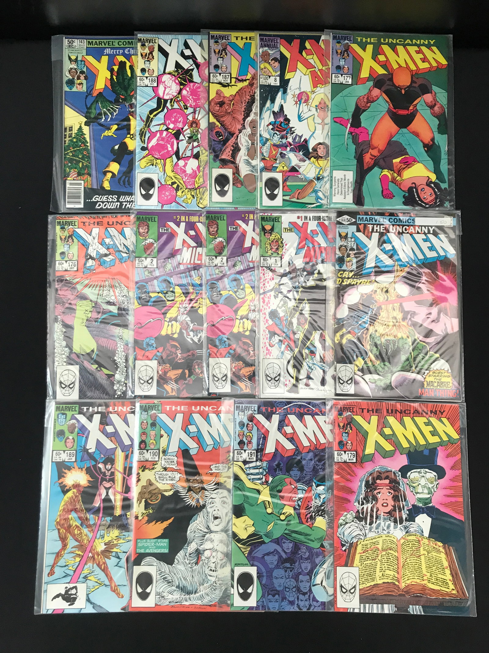 LOT OF 14 THE UNCANNY X-MEN COMICS - MARVEL COMICS (1 of 1)