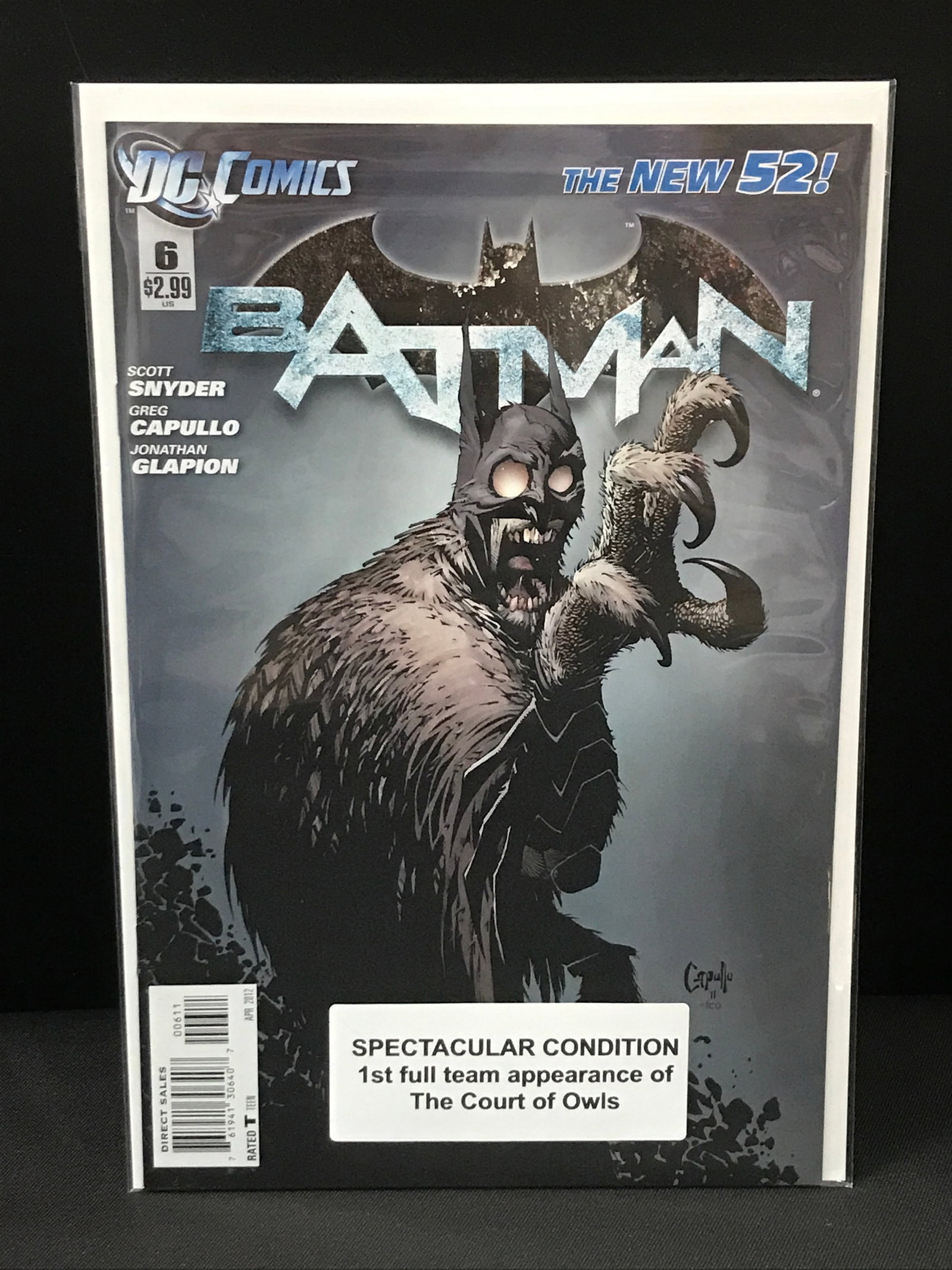 BATMAN #6 1ST APP COURT OF OWLS - DC COMICS (1 of 1)
