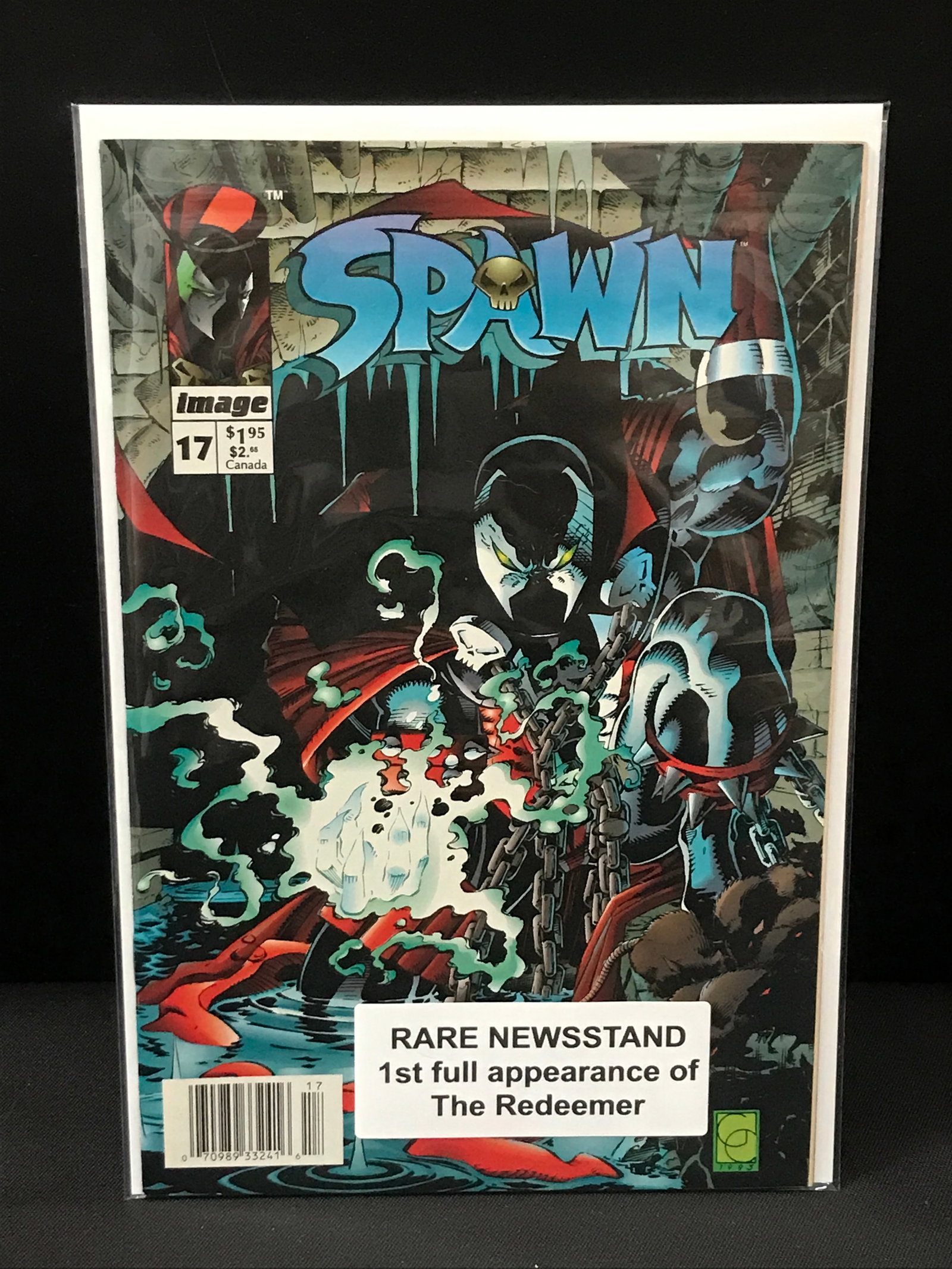 SPAWN #17 NEWSSTAND EDITION 1ST APP THE REDEEMER - IMAGE COMICS: Prices are in Canadian dollars