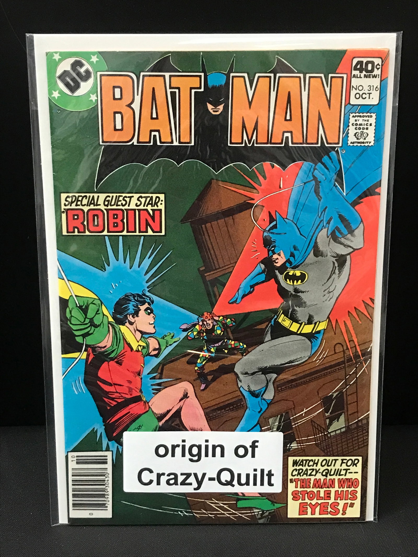 BATMAN #316 ORIGIN OF CRAZY QUILT - DC COMICS: Prices are in Canadian dollars