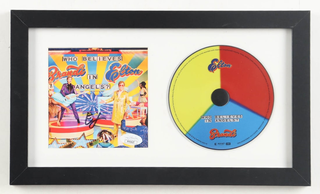 ELTON JOHN SIGNED CD PRESENTATION PIECE - JSA COA (1 of 3)