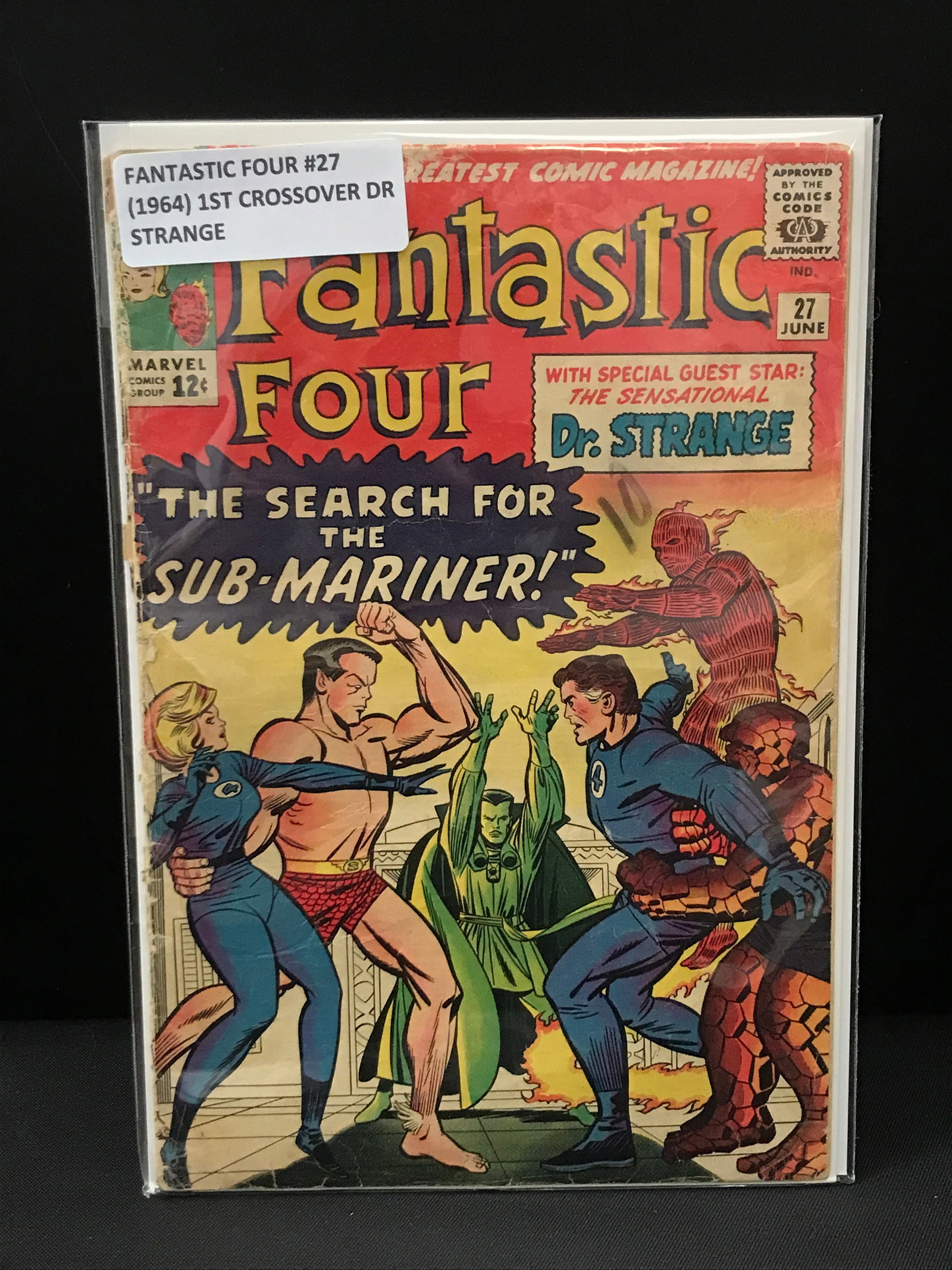 THE FANTASTIC FOUR #27 (1964) 1ST CROSSOVER DR STRANGE - MARVEL COMICS (1 of 1)