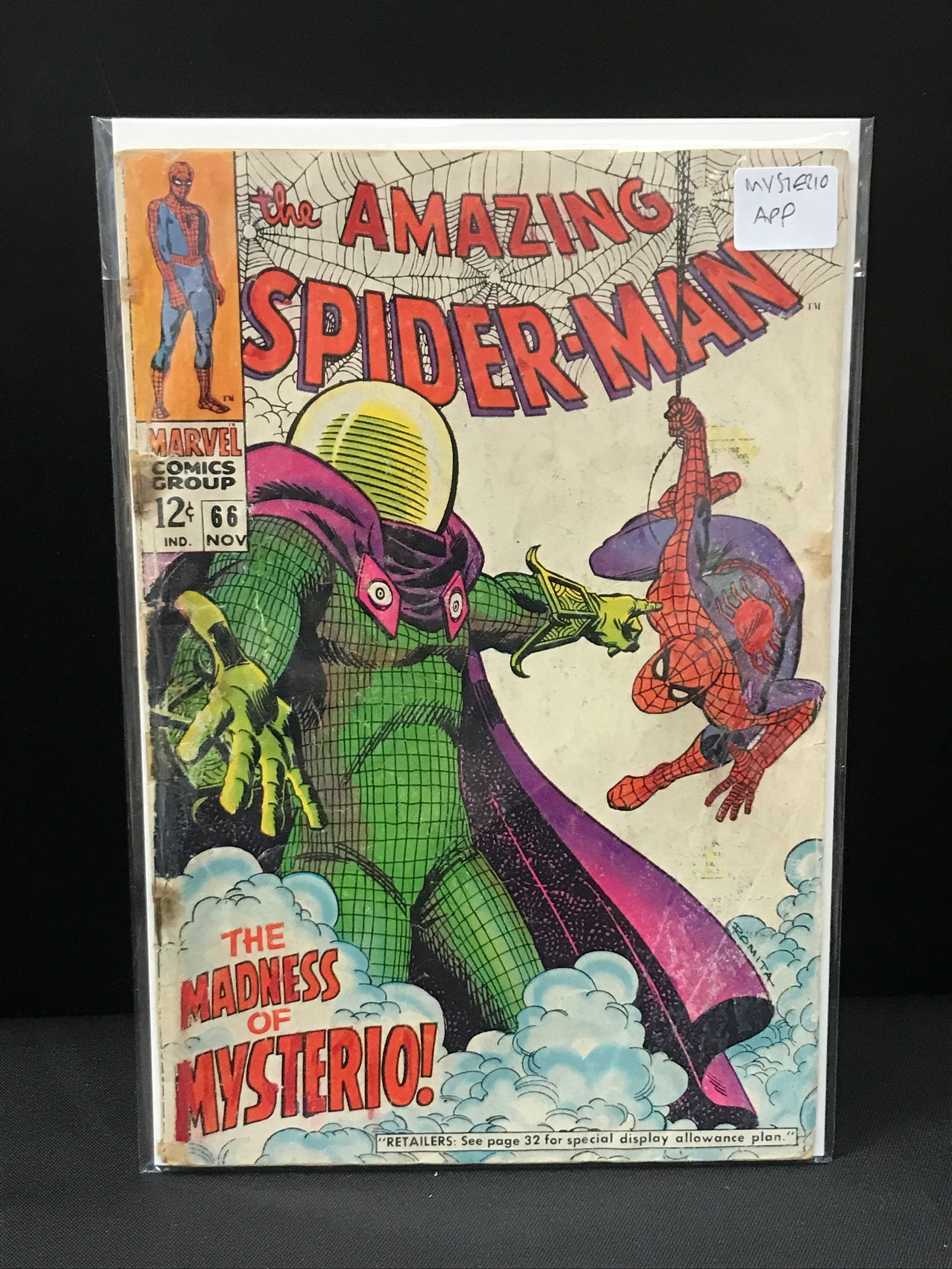 THE AMAZING SPIDERMAN #66 - MARVEL COMICS (1 of 1)