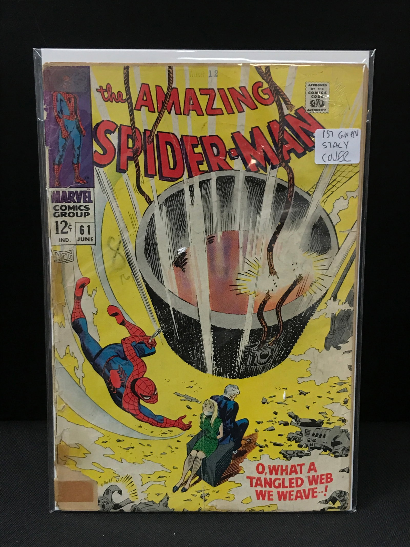THE AMAZING SPIDERMAN #61 1ST GWEN STACY COVER - MARVEL COMICS (1 of 1)