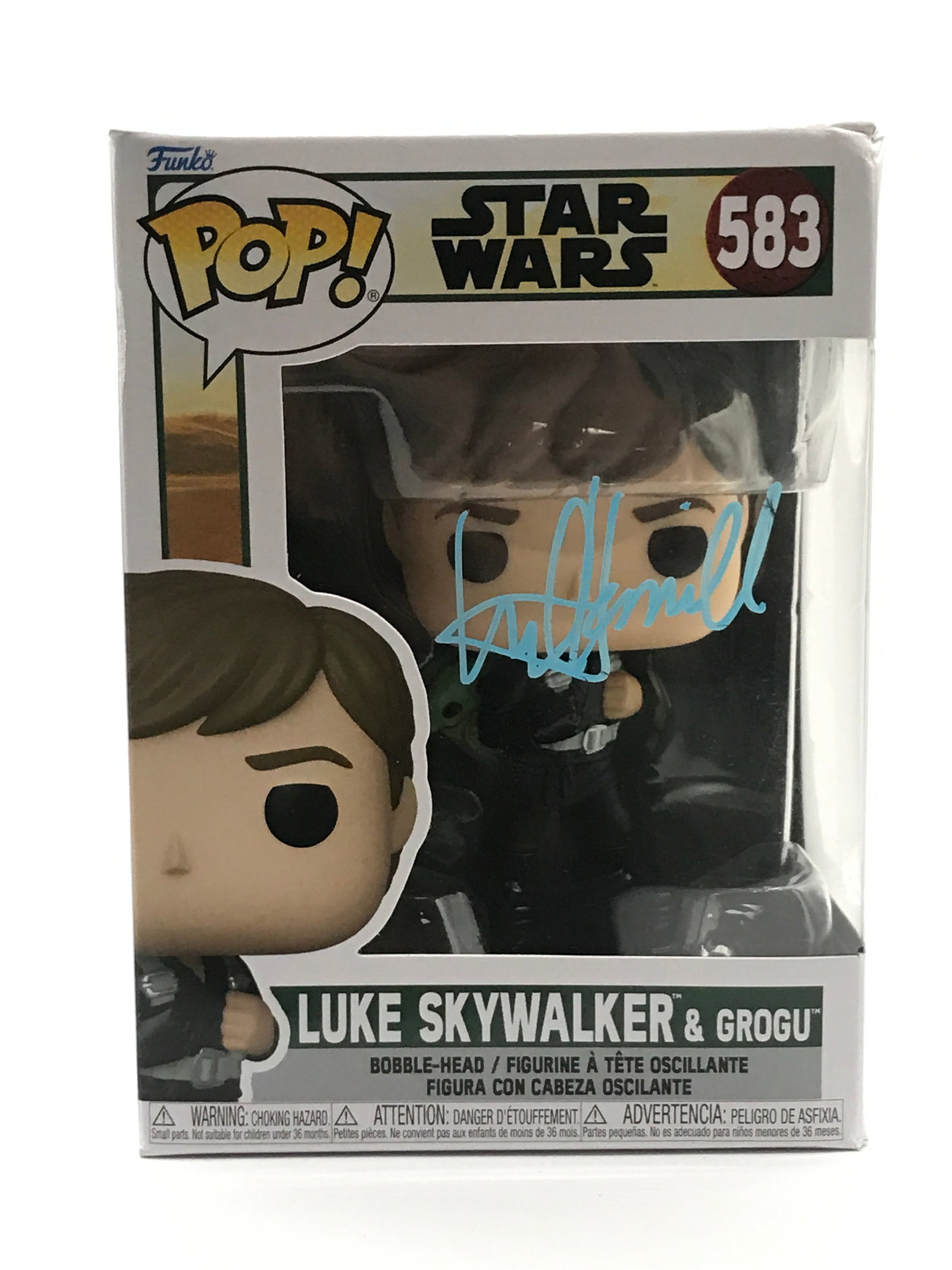 MARK HAMILL SIGNED LUKE SKYWALKER FUNKO POP - KB COA: Prices are in Canadian dollars