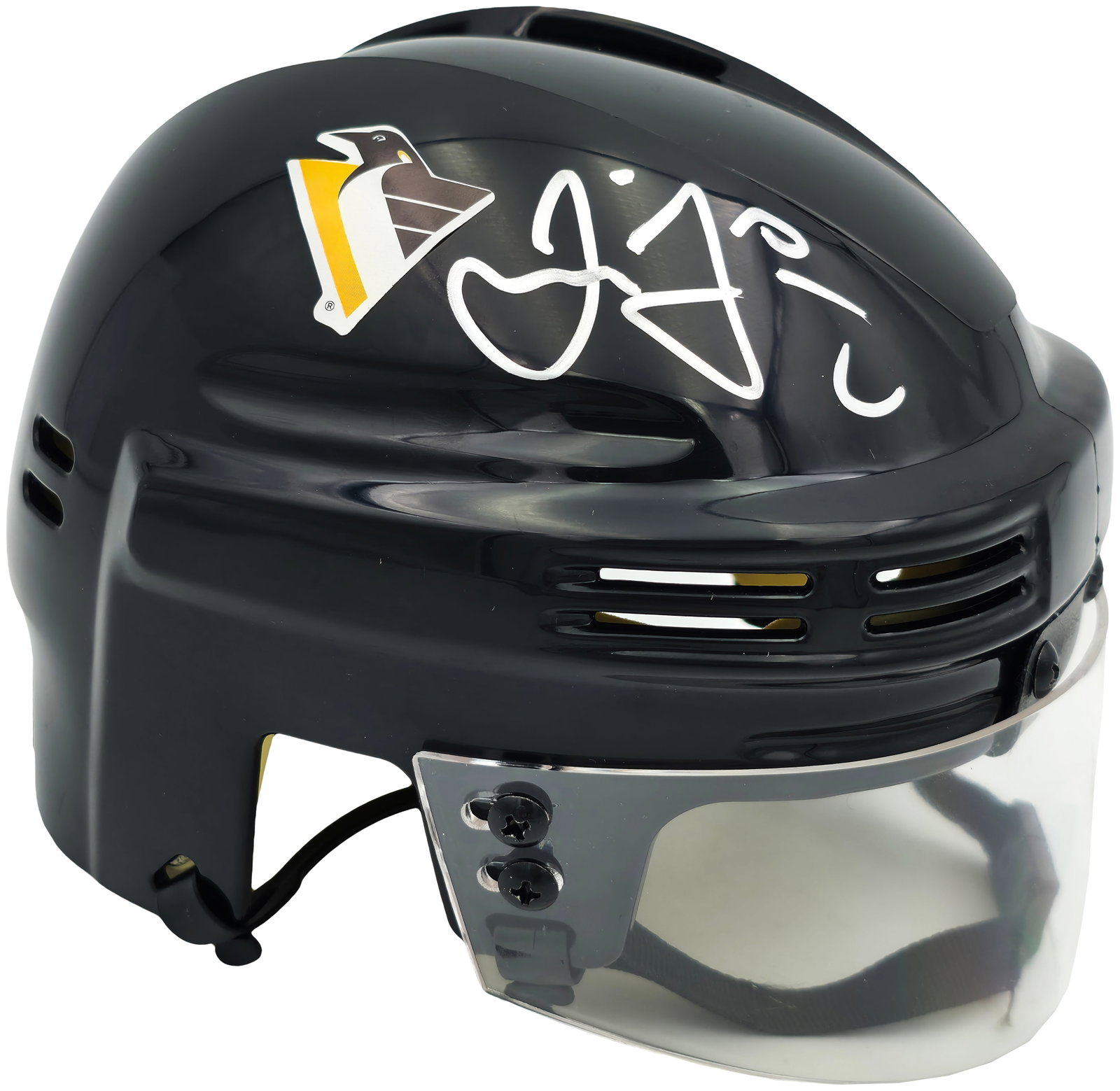 JAROMIR JAGR SIGNED PITTSBURGH PENGUINS MINI HELMET (JSA COA): Prices are in Canadian dollars