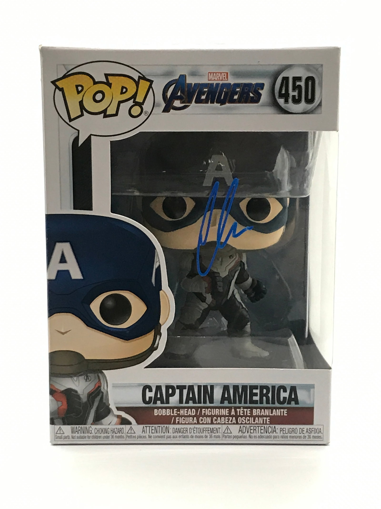 CHRIS EVANS SIGNED CAPTAIN AMERICA FUNKO POP - HOLLYWOOD COA: Prices are in Canadian dollars