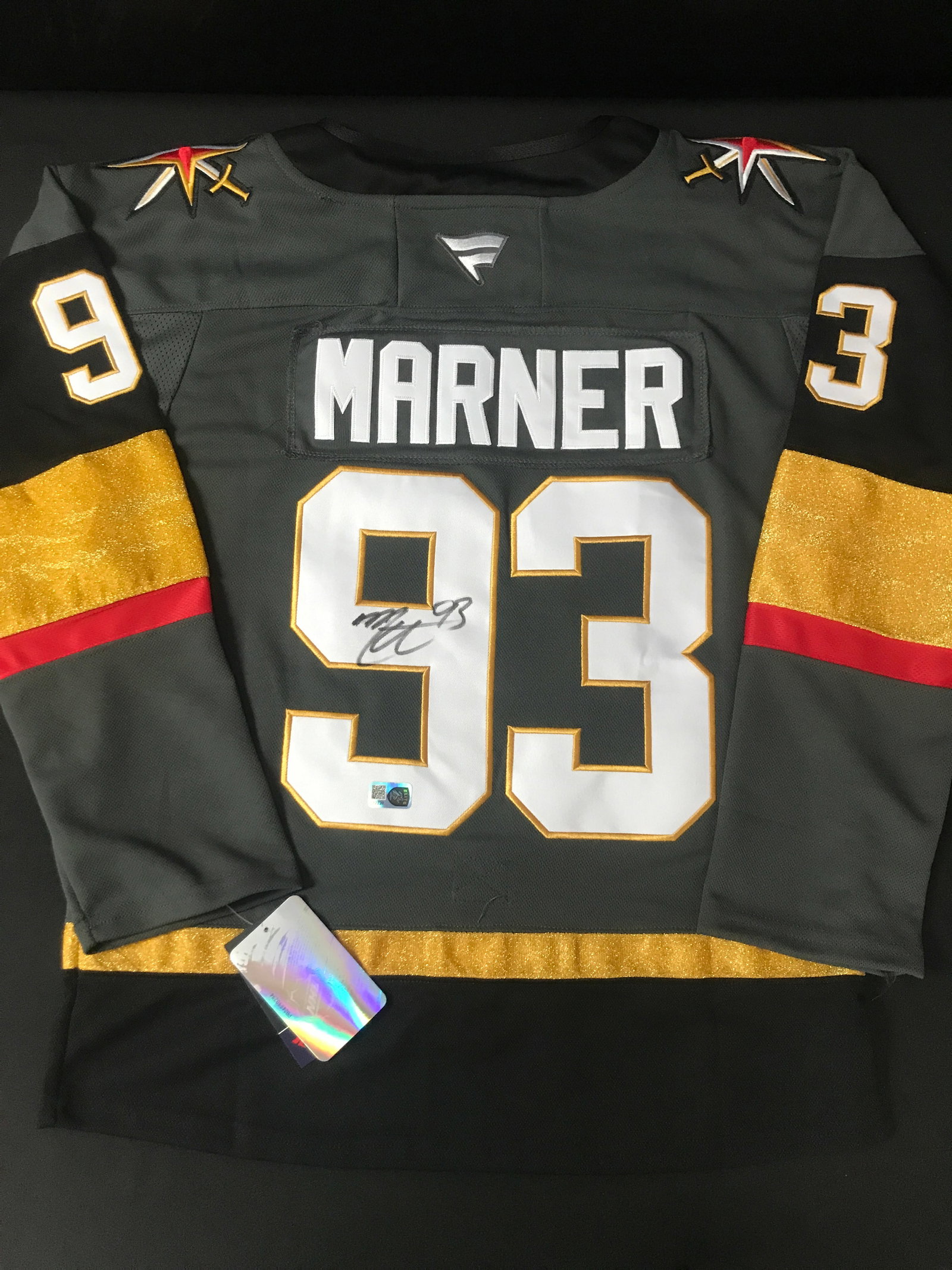 MITCH MARNER SIGNED LAS VEGAS KNIGHTS CUSTOM JERSEY - ELITE SPORTS COA (1 of 3)