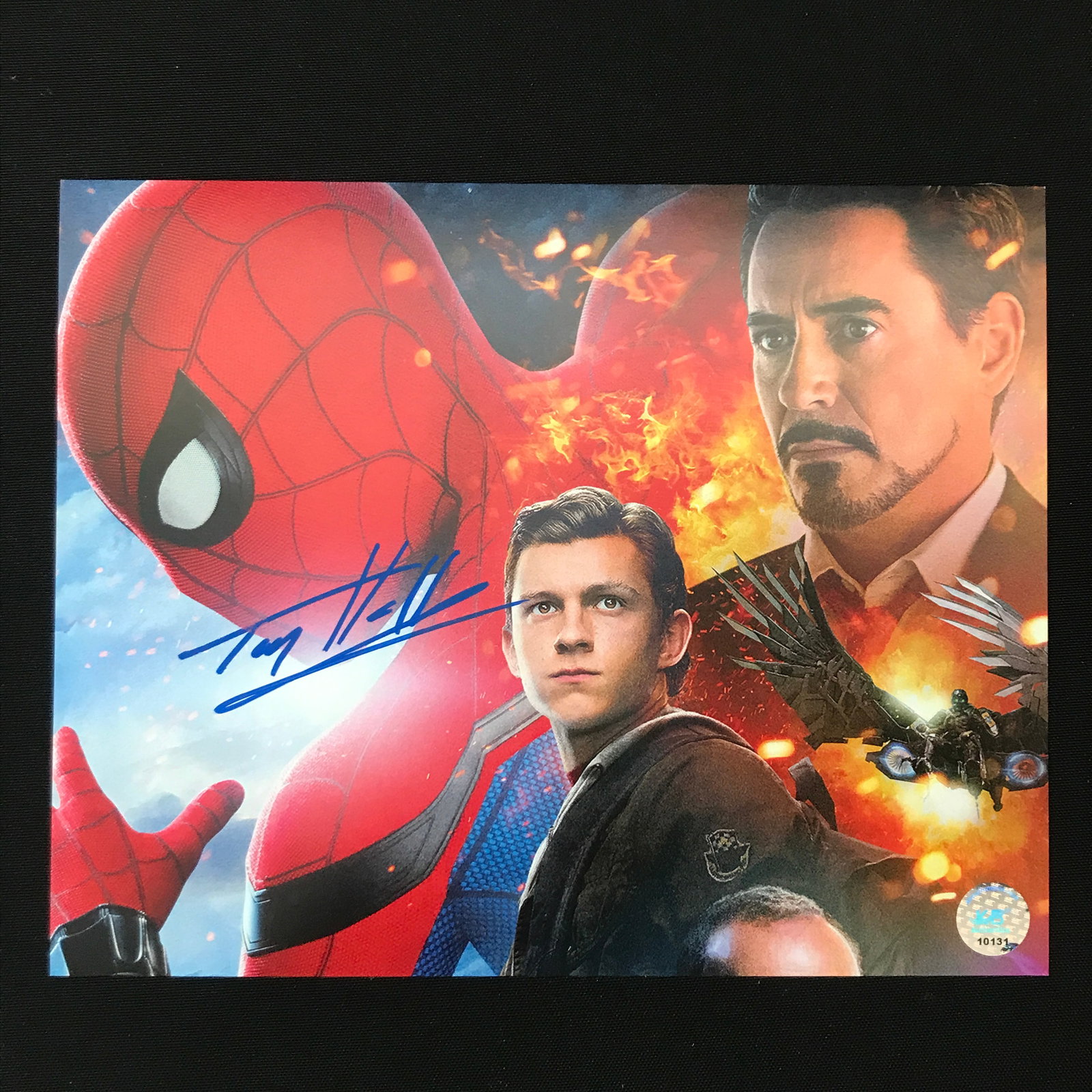 TOM HOLLAND SIGNED SPIDERMAN 8X10 - KB COA (1 of 1)