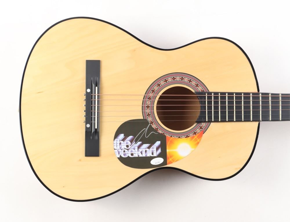 THE WEEKEND SIGNED ACOUSTIC GUITAR - JSA COA (1 of 3)