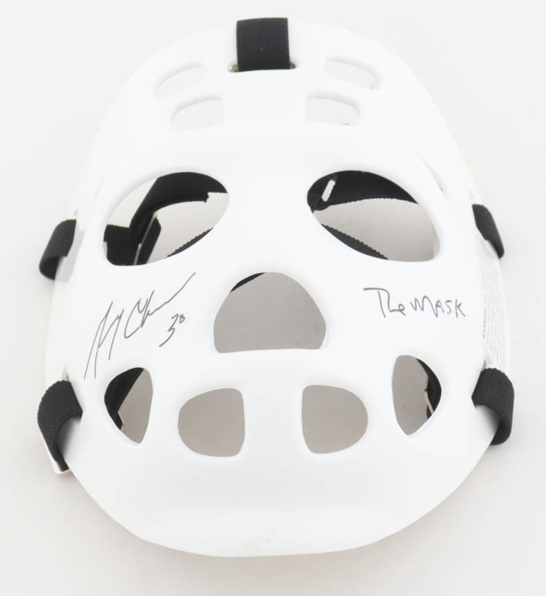 GERRY CHEAVER SIGNED HOCKEY GOALIE MASK INSCRIBED "THE MASK" - SCWARTZ COA (1 of 3)