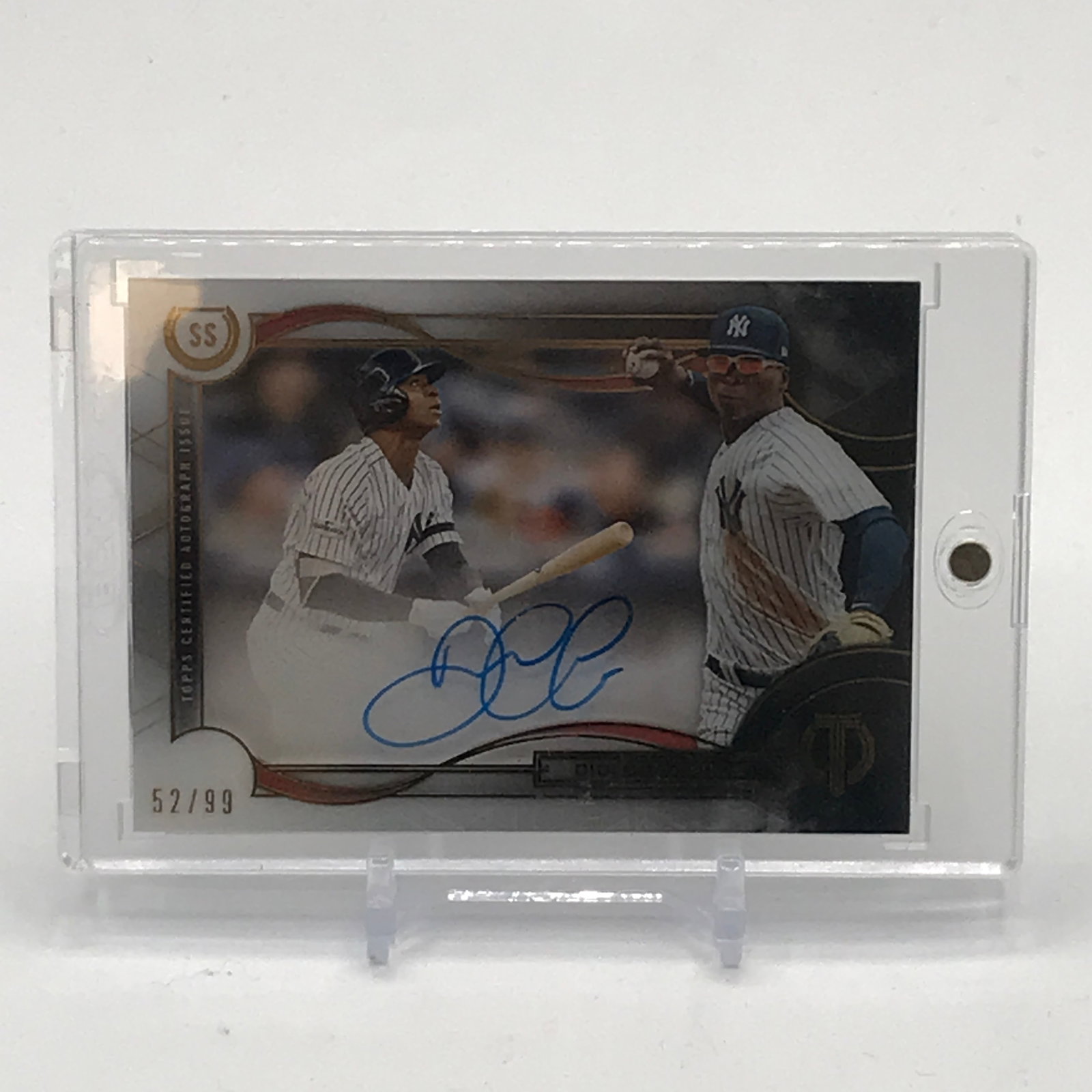 2019 TOPPS TRIBUTE BASEBALL DIDI GREGORIUS SIGNED TRADING CARD 52/99 (1 of 2)