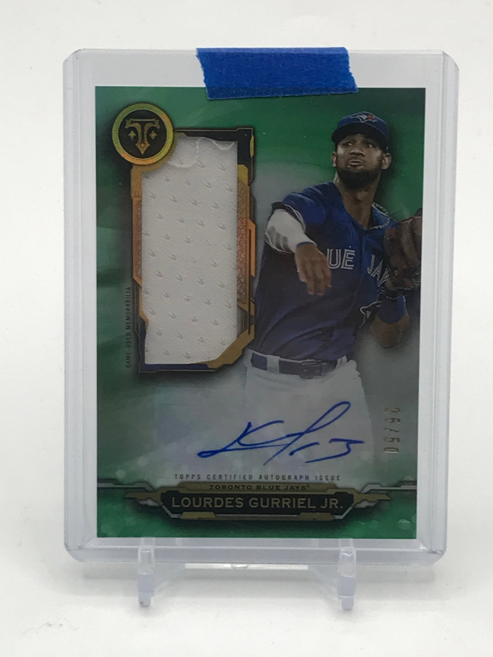 2019 TOPPS TRIPLE THREAD BASEBALL SIGNED PATCH TRADING CARD 25/50 (1 of 2)