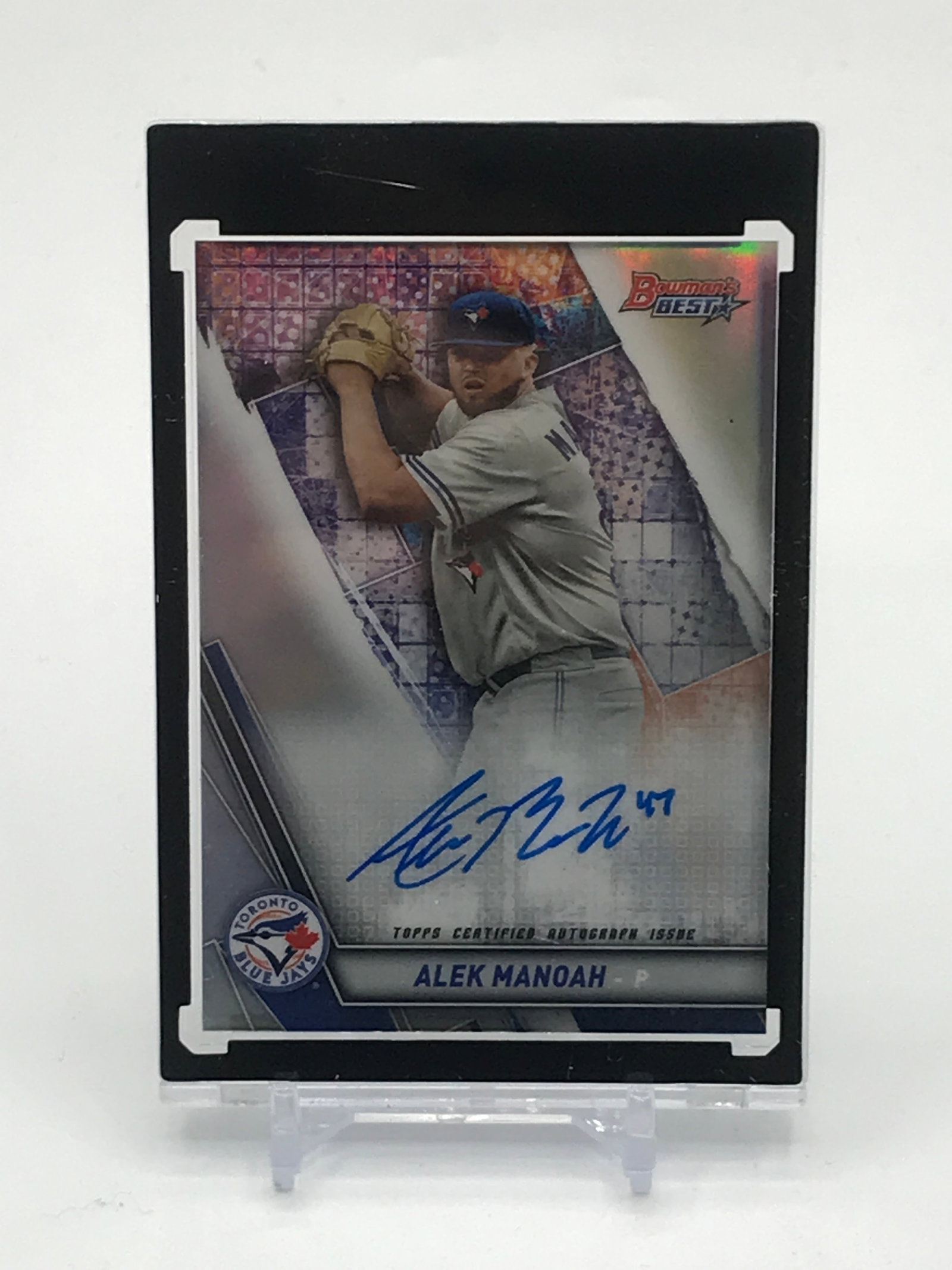 2019 TOPPS BOWMAN'S BEST BASEBALL ALEK MANOAH SIGNED ROOKIE CARD: Prices are in Canadian dollars