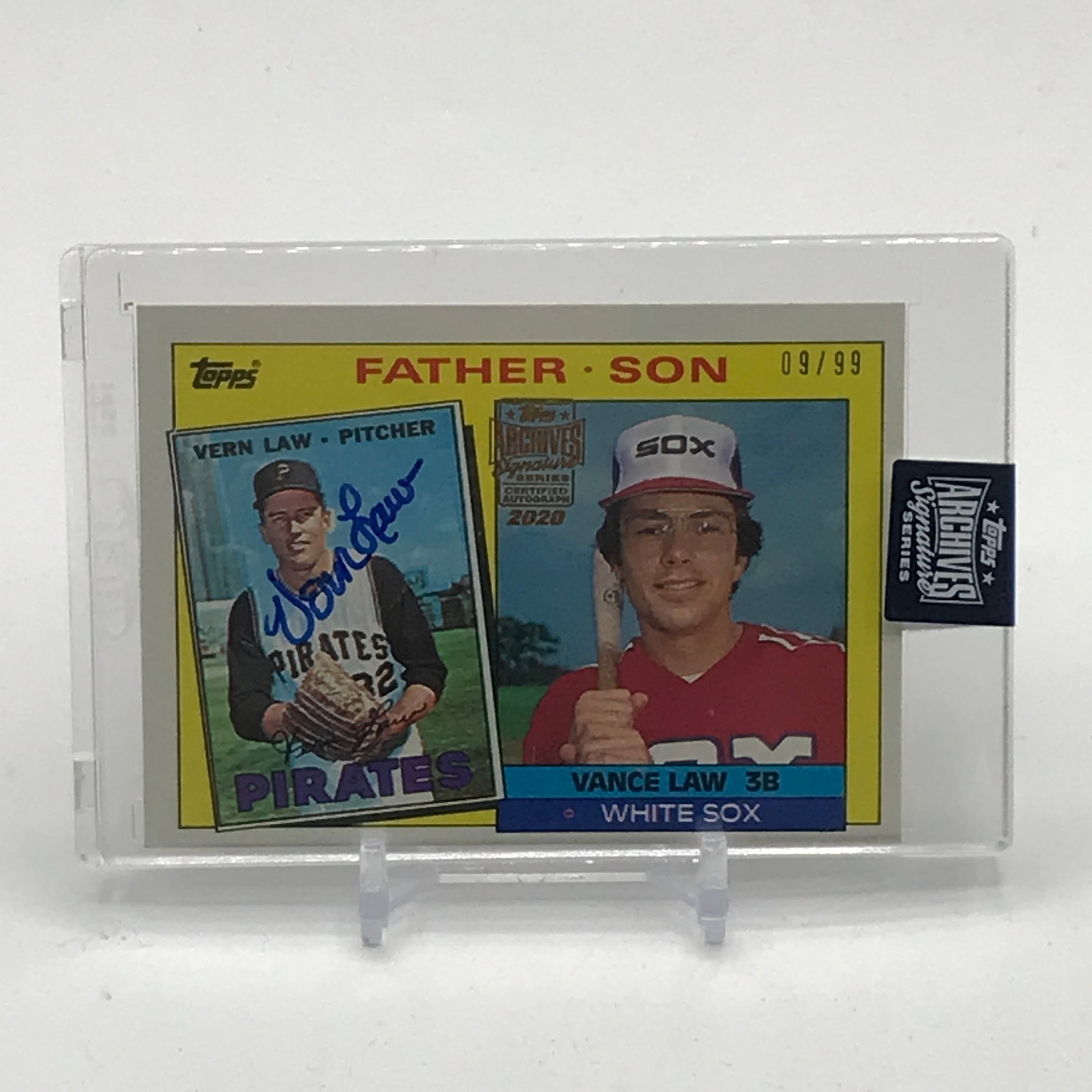 TOPPS SIGNATURE ARCHIVE SERIES VERN LAW: Prices are in Canadian dollars