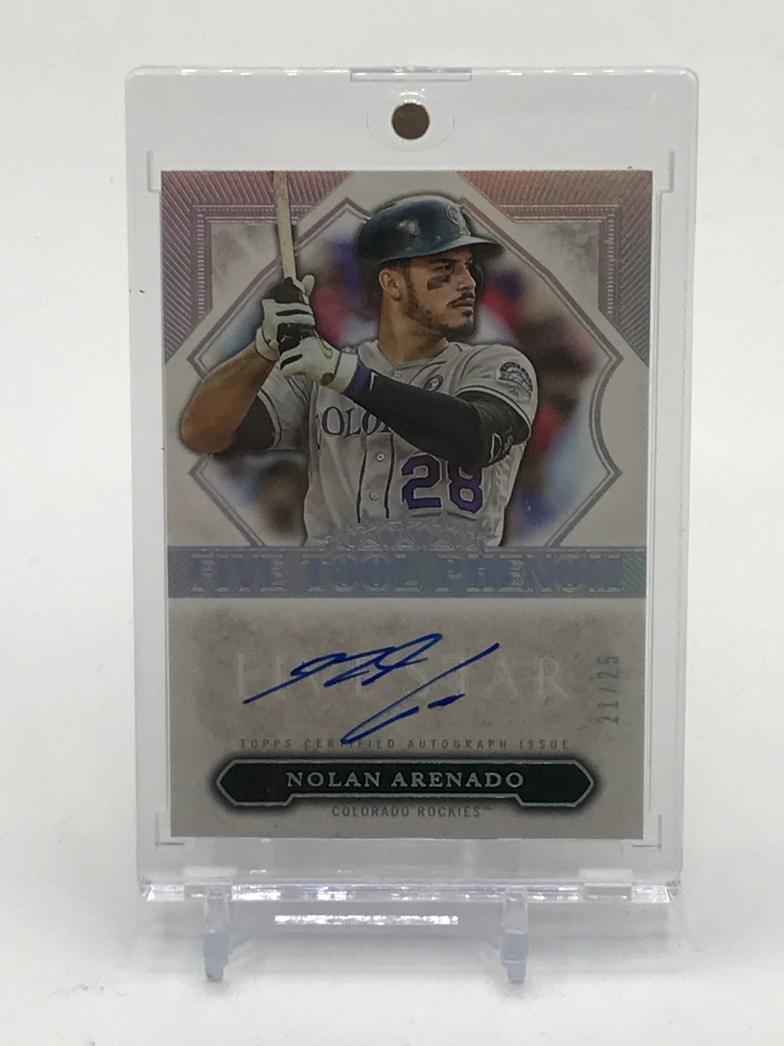 2020 TOPPS CERTIFIED AUTOGRAPH ISSUE NOLAN ARENADO SIGNED TRADING CARD 21/25: Prices are in Canadian dollars