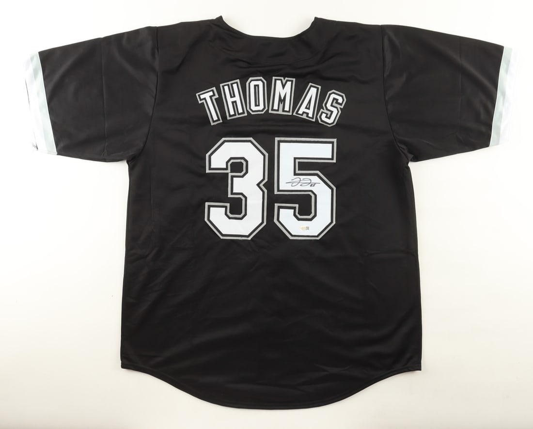 FRANK THOMAS SIGNED CHICAGO JERSEY - JSA COA: Prices are in Canadian dollars