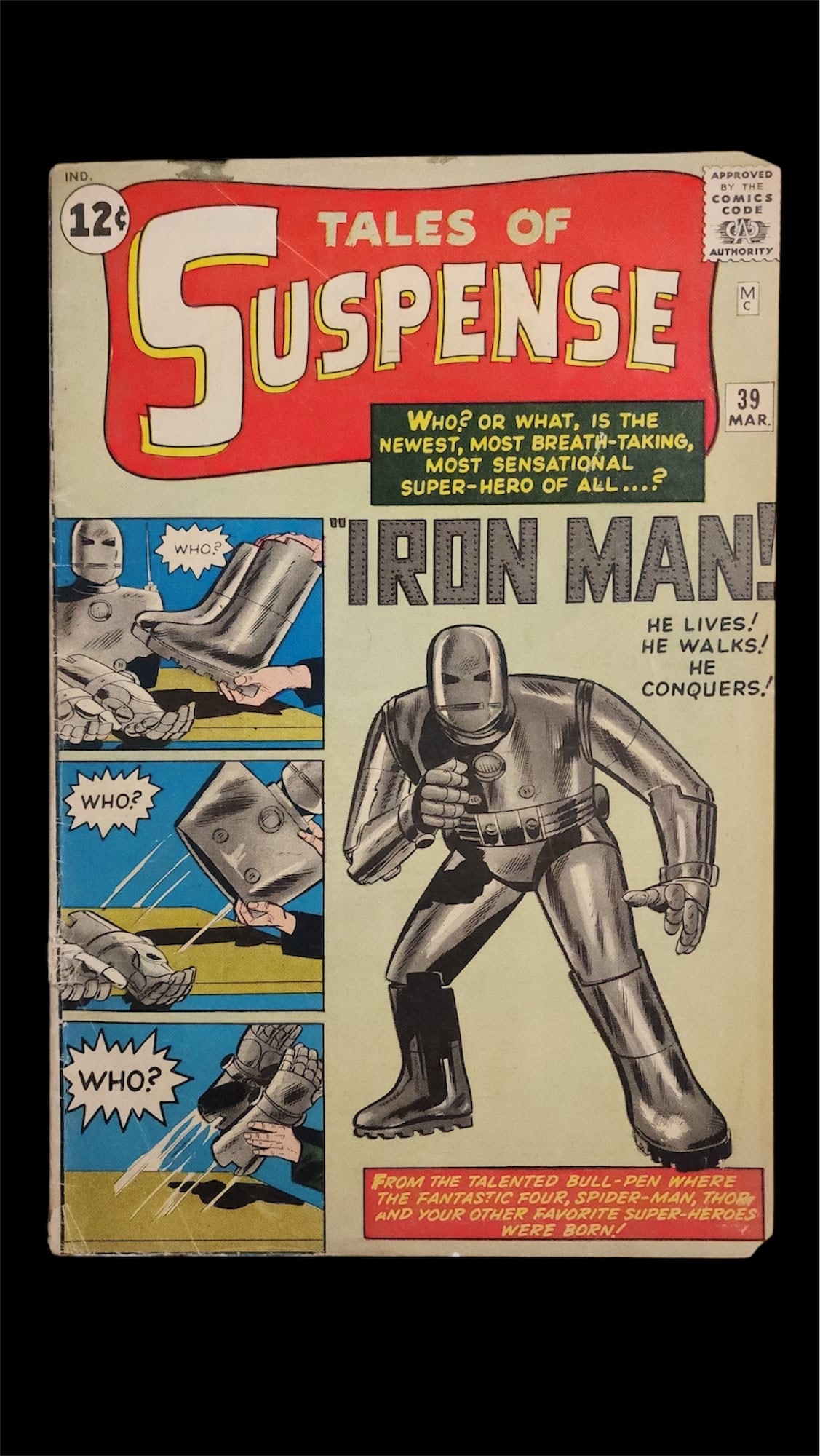 HUGE KEY TALES OF SUSPENSE NO.39 (1ST APPEARANCE IRON MAN) - MARVEL COMICS (1 of 2)