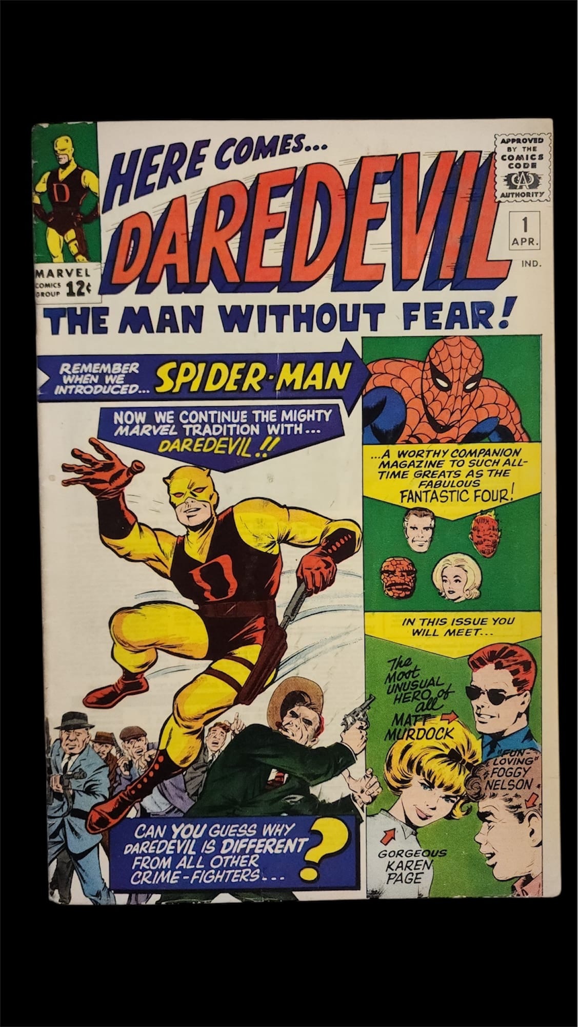 HUGE KEY DAREDEVIL NO.1 (1ST APPEARANCE DAREDEVIL) HIGHER GRADE - MARVEL COMICS (1 of 1)