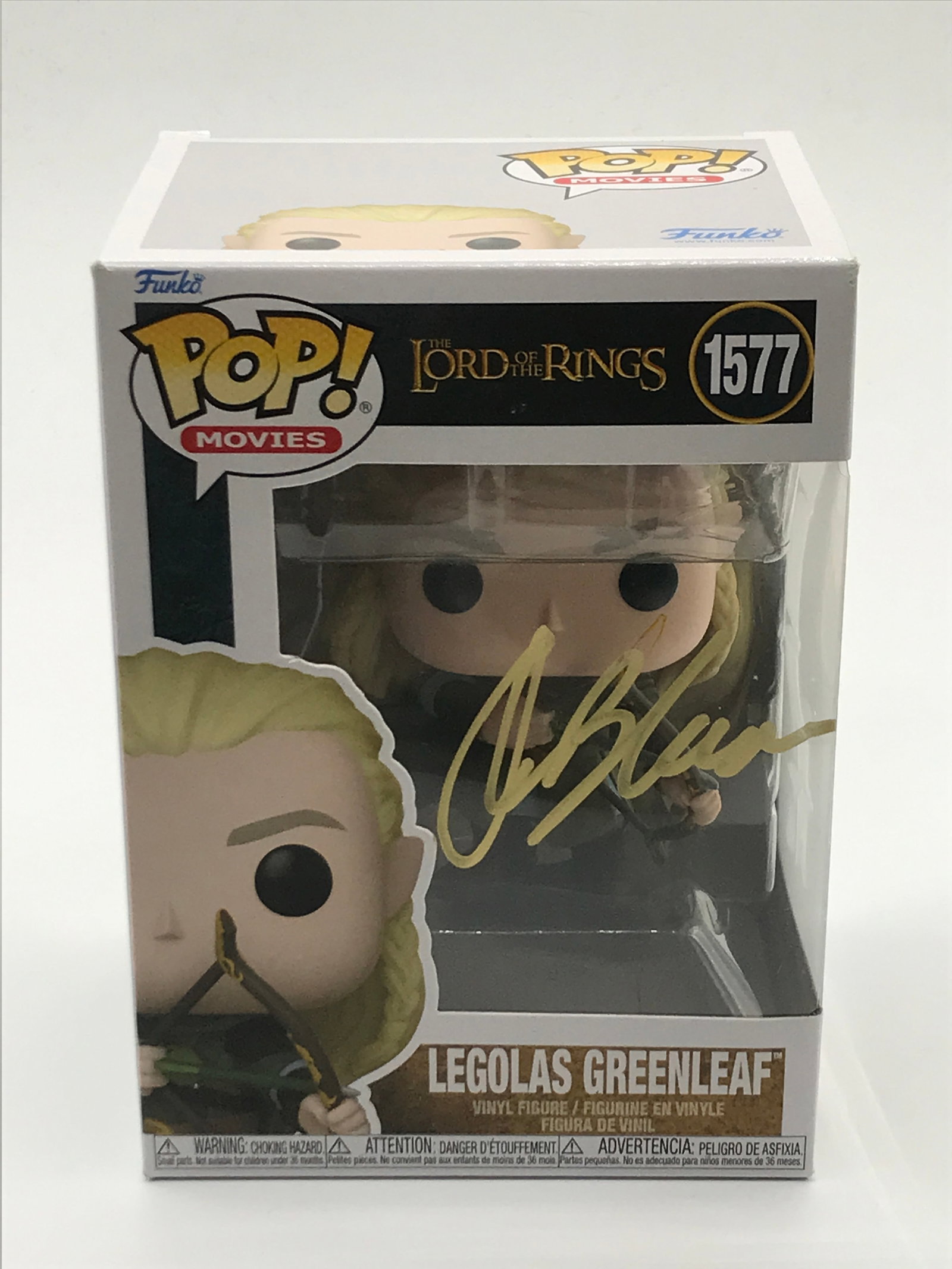 ORLANDO BLOOM SIGNED LEGOLAS L.O.T.R FUNKO POP - WWOC COA: Prices are in Canadian dollars