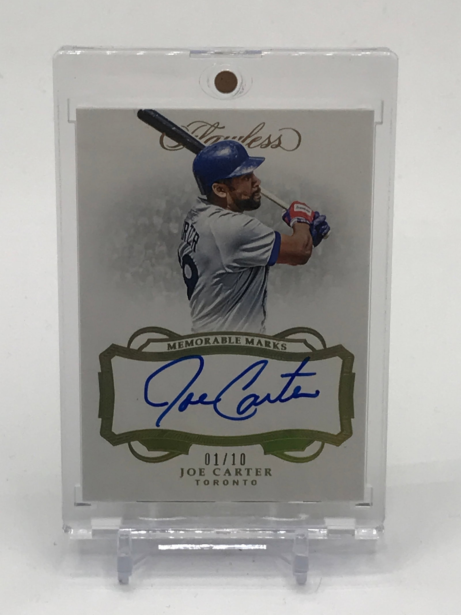 2019 PANINI FLAWLESS BASEBALL JOE CARTER SIGNED TRADING CARD 1/10 (1 of 2)