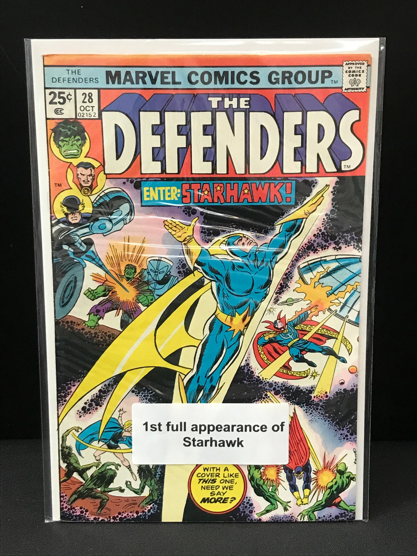 THE DEFENDERS #28 1ST APP STARHAWK - MARVEL COMICS (1 of 1)
