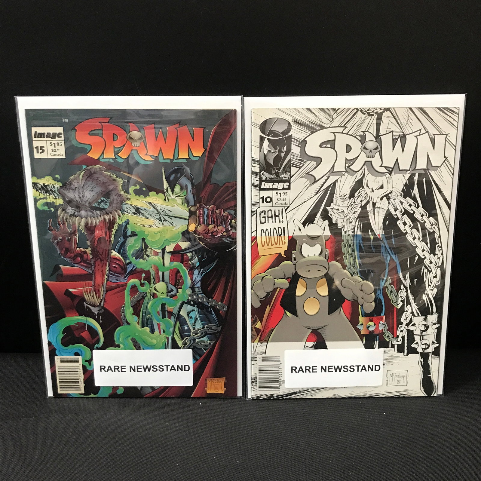 LOT OF 2 SPAWN NEWSSTAND COMICS - IMAGE COMICS (1 of 1)