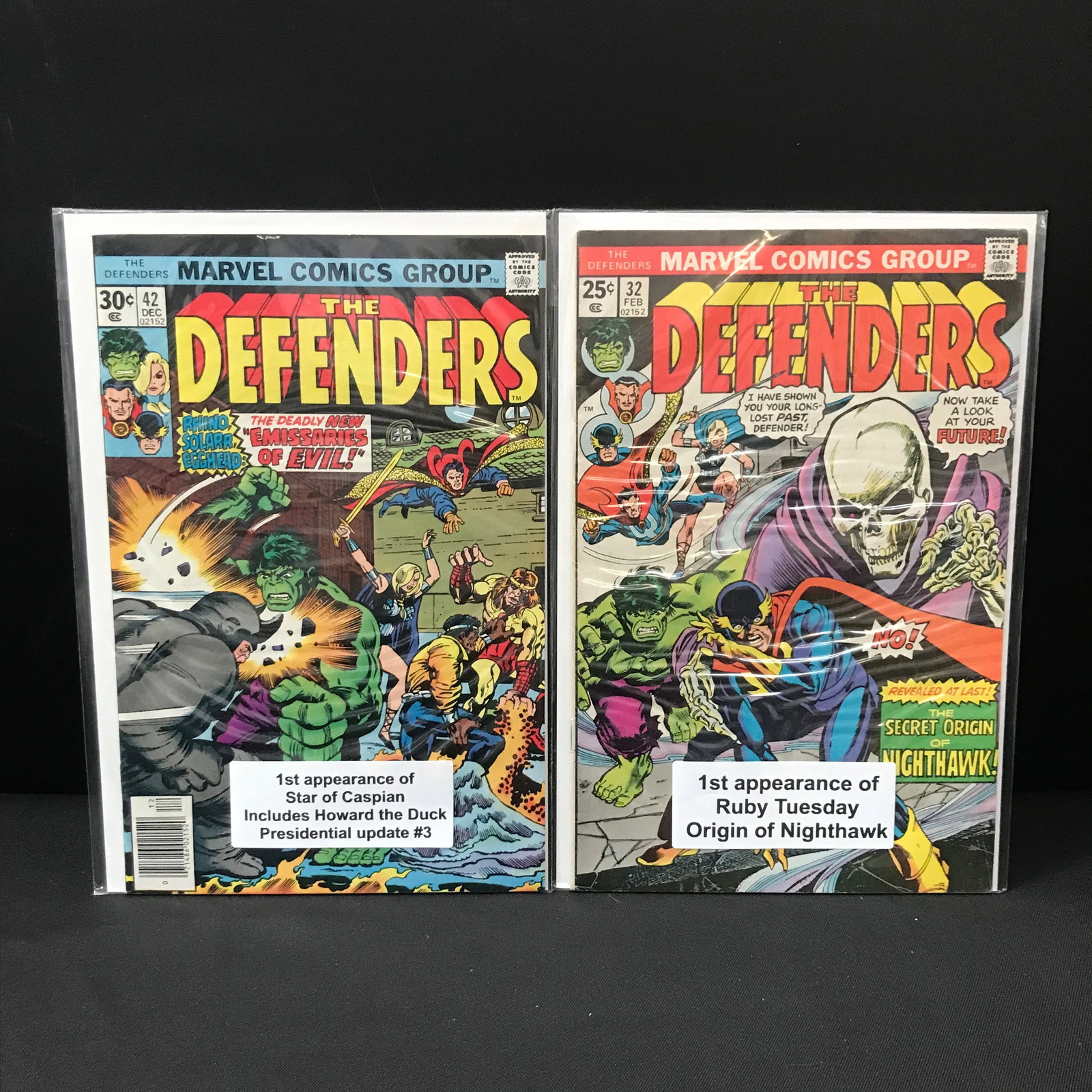 LOT OF 2 DEFENDERS COMICS WITH 1ST APPS - MARVEL COMICS (1 of 1)